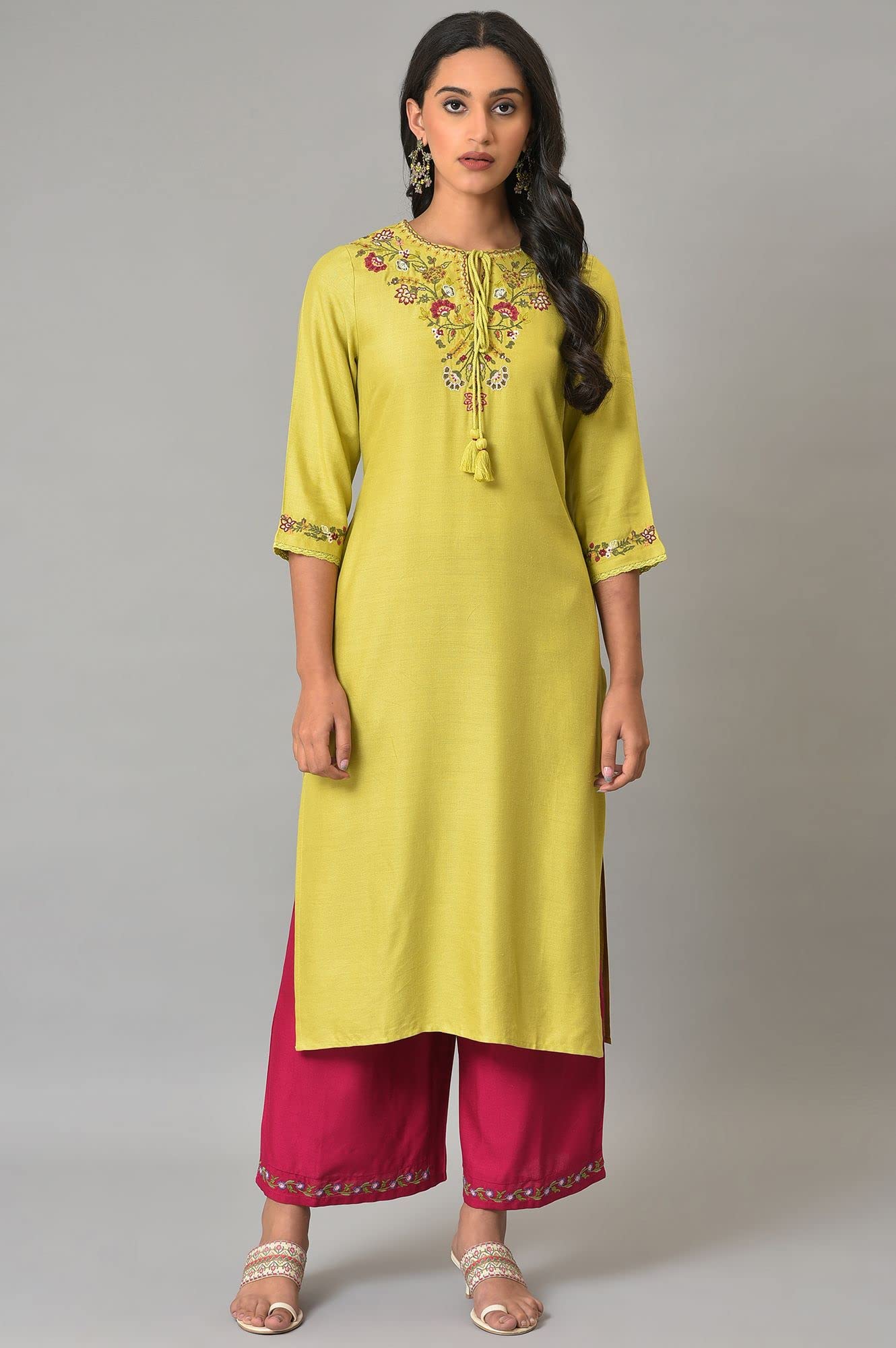 W Strechable Parallel Pants for Women | Trousers for Women | W for Woman