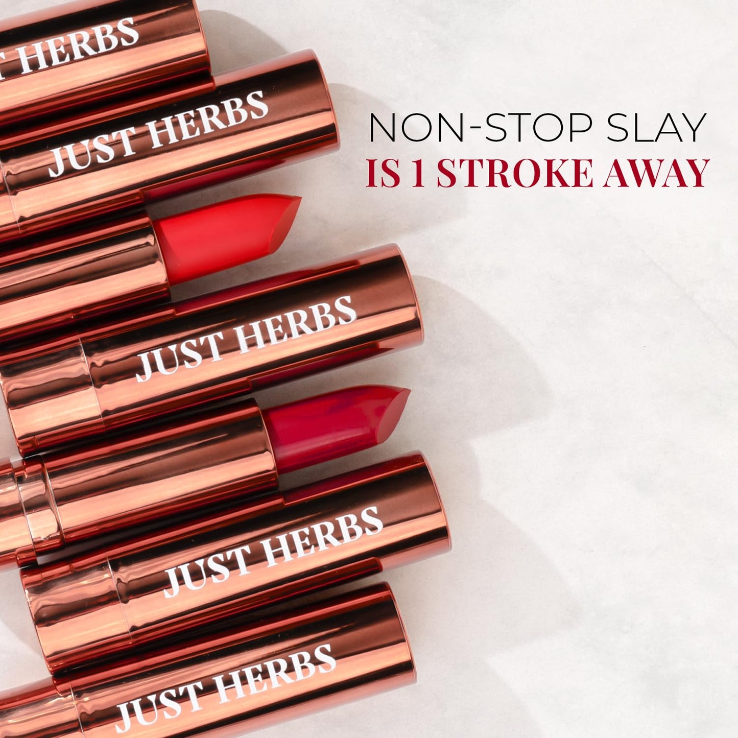 Just Herbs Ultra Matte Bullet Lipstick Nourishing Non Drying and Long Stay Lipsticks for Women 4 g (Naughty Nutmeg)