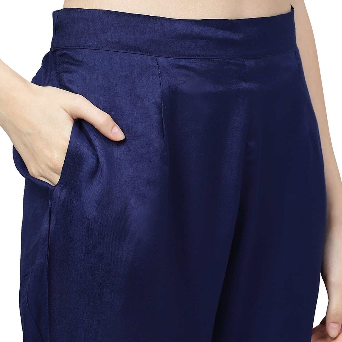 Divena Blue Floral Burn Out Valvet Kurta pant With Organza Dupatta set