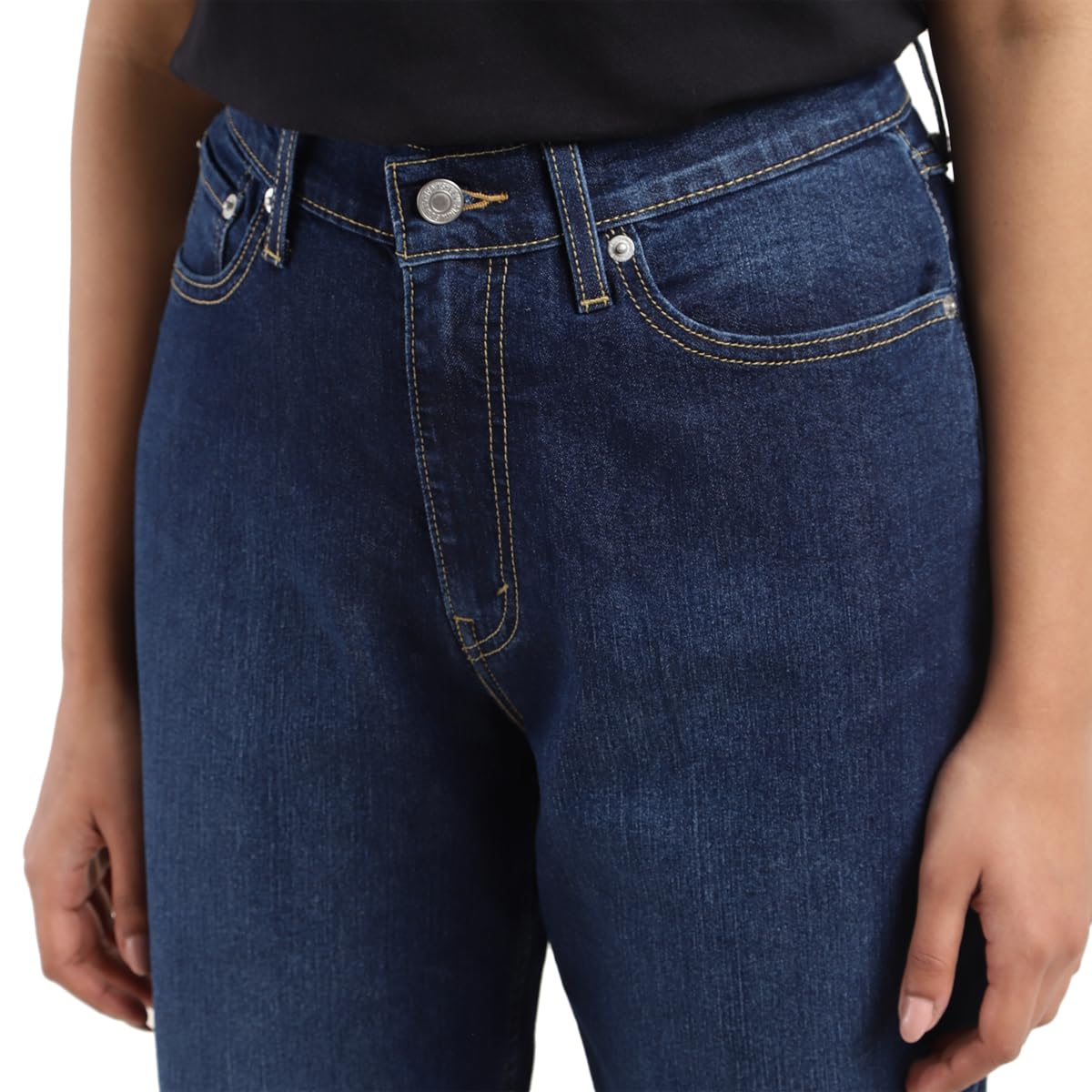 Levi's Women's Loose Tapered Fit High-Rise Mid Rise Jeans Blue, 34