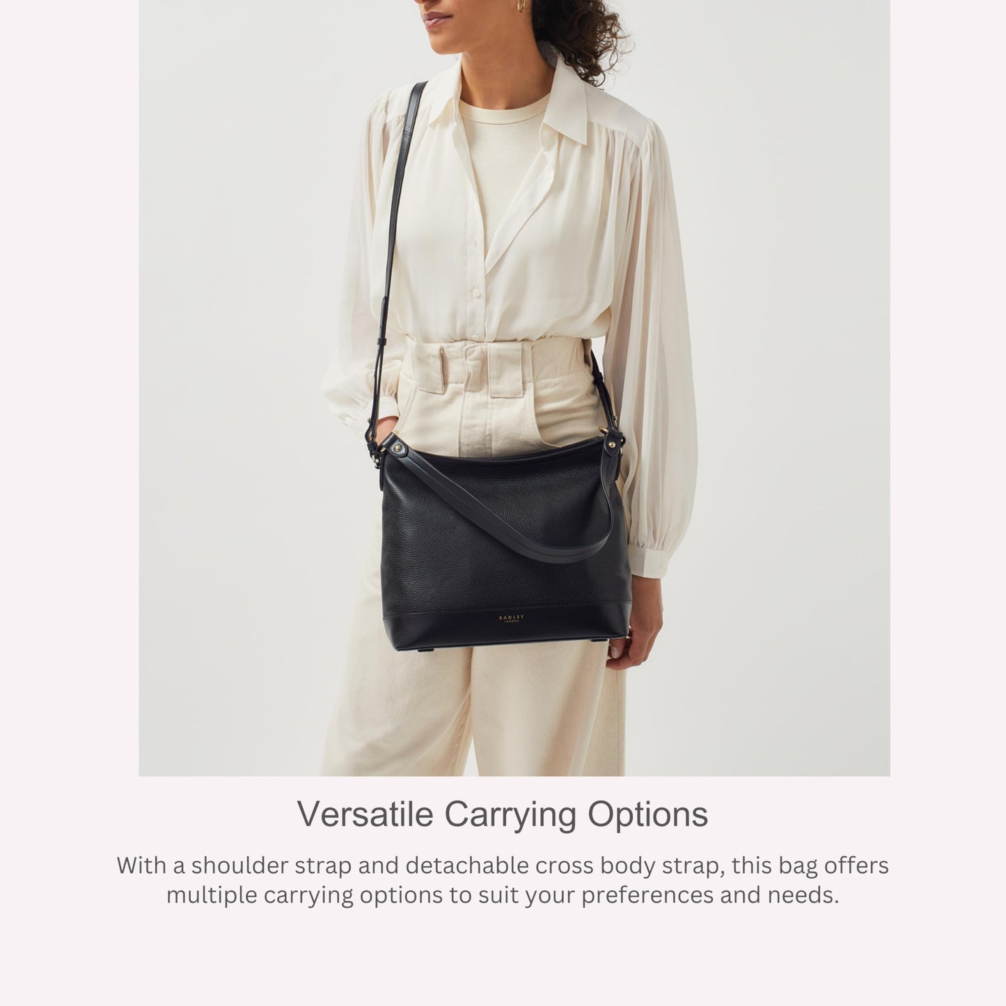 RADLEY London Babington Plain - Women's Leather Shoulder Bag - Medium Size Purse - Women's Shoulder Handbag, Caramel