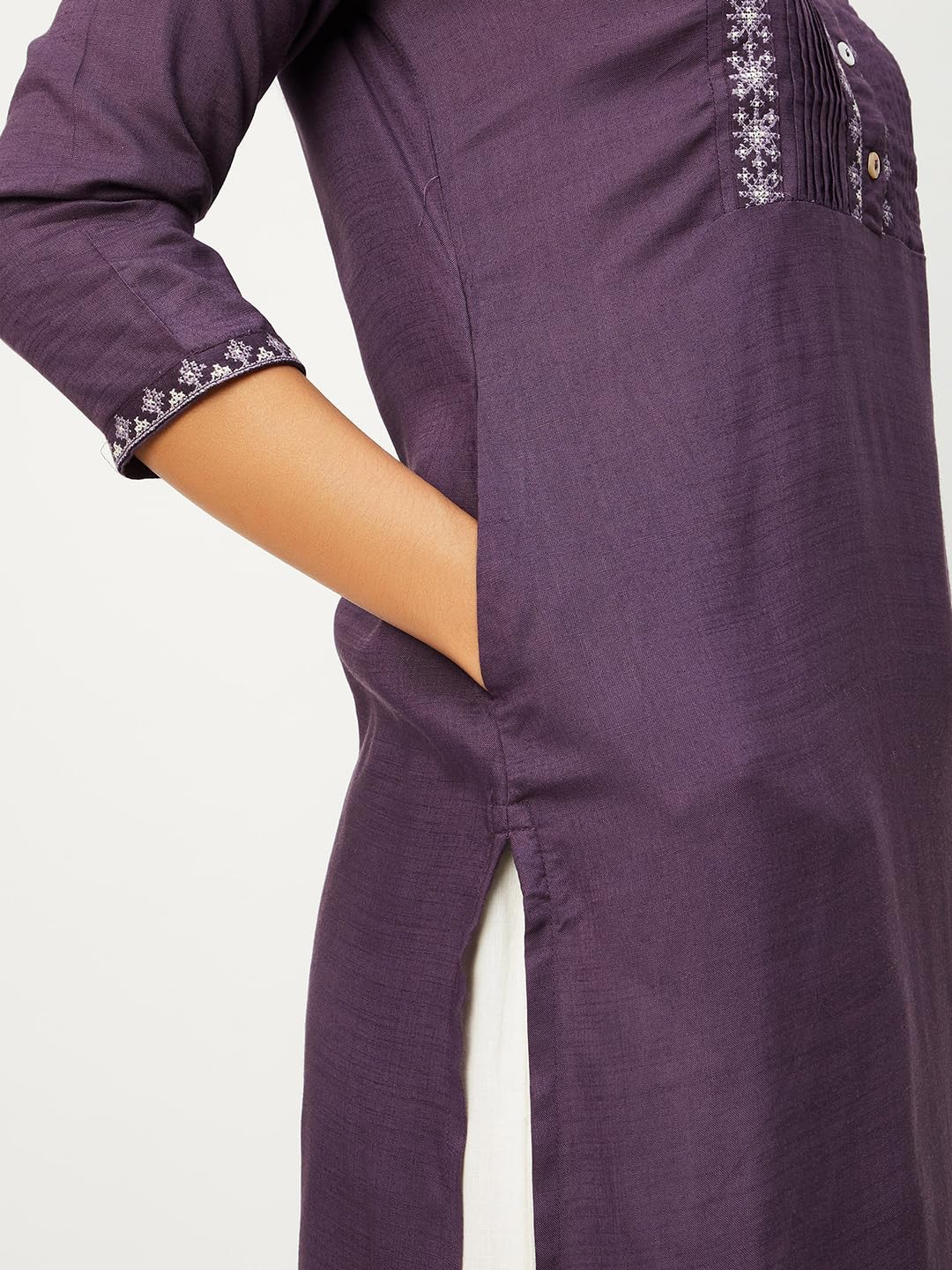 Max Women's Rayon Straight Fit Regular Kurta (Wwsu31006Purple_Purple), XL