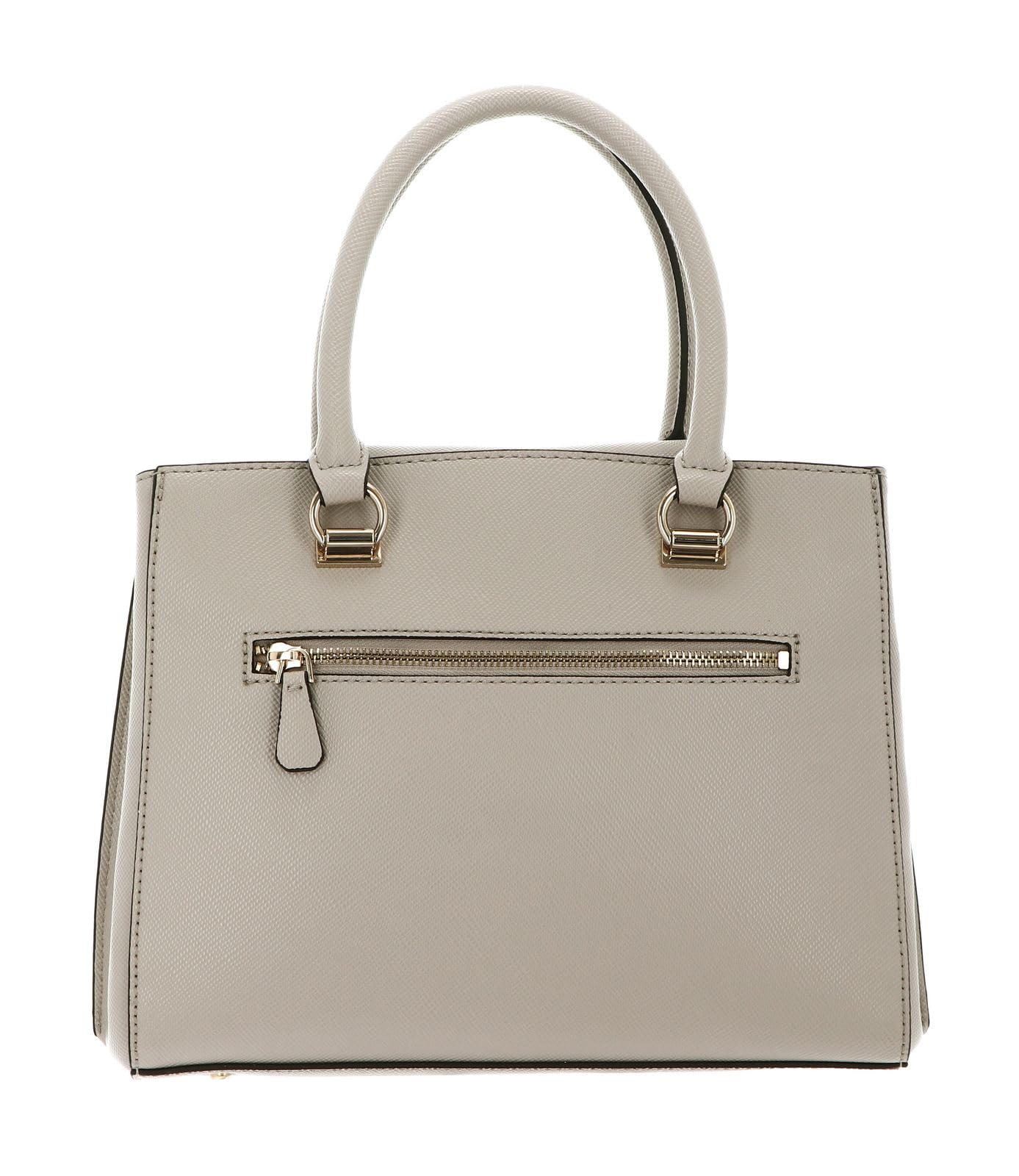 GUESS Womens Noelle Luxury Satchel Handbag (pack of 1), Taupe, One Size, Noelle Luxury Satchel