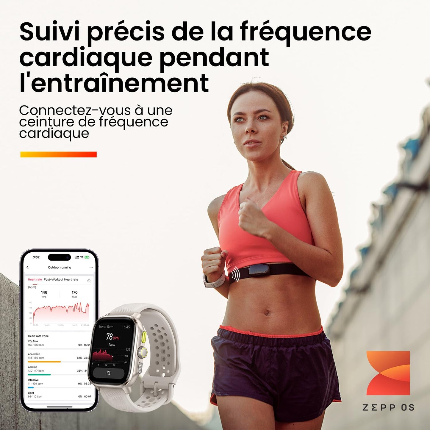 Amazfit Cheetah Lightweight Running Smart Watch with Dual-Band GPS, Route Navigation & Offline Maps, Personalized Training Plans, HR & SpO2, Music, 5 ATM Waterproof (Square) Winner Champagne