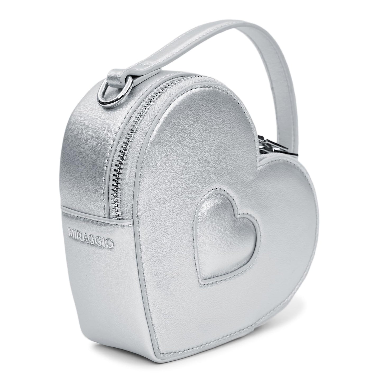 Miraggio Sweet-Heart Solid Heart-Shaped Crossbody Bag for Women