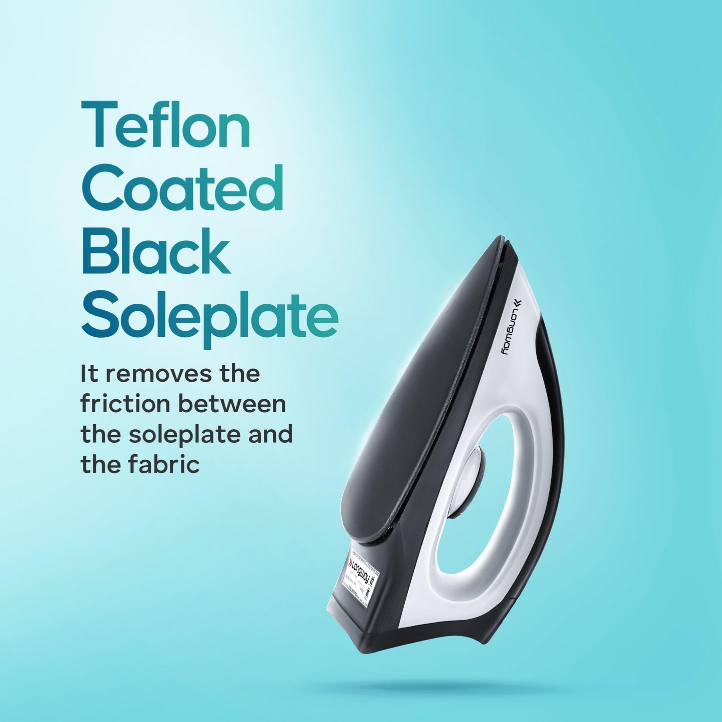 Longway Supreme Dlx Mixer Grinder with 3 Jars for Mixing, Grinding with Kwid 1100W Dry Iron | 2 Years Warranty (Gray & Black, 700 W)