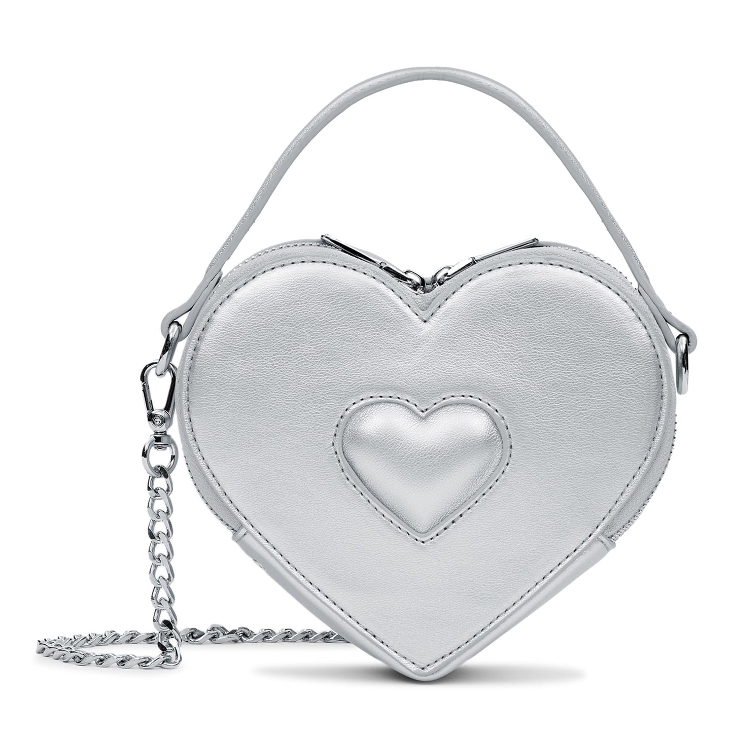 Miraggio Sweet-Heart Solid Heart-Shaped Crossbody Bag for Women