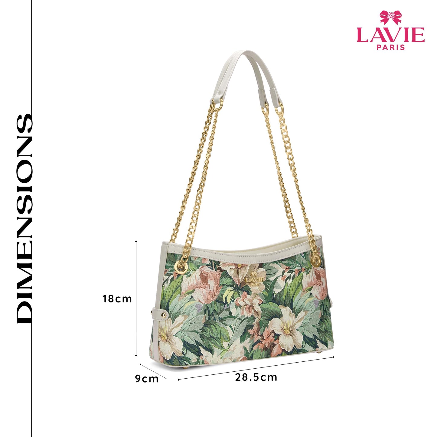 LAVIE PARIS Women's Fluer Medium Hobo Crossbody Sling Bag | Ladies Purse Handbag | Gift for Women