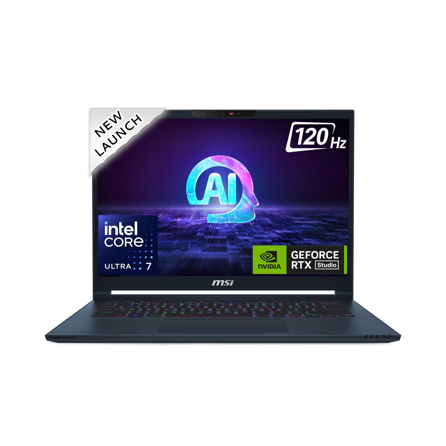 Stealth 14 AI Studio, Intel Core Ultra 7 155H, Built-in AI,36CM 2.8K OLED 120Hz Gaming Laptop(32GB/1TB NVMe SSD/Windows 11 Home/NVIDIA GeForce RTX 4070, GDDR6 8GB /Star Blue/1.7Kg), A1VGG-054IN