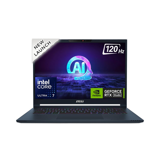 Stealth 14 AI Studio, Intel Core Ultra 7 155H, Built-in AI,36CM 2.8K OLED 120Hz Gaming Laptop(32GB/1TB NVMe SSD/Windows 11 Home/NVIDIA GeForce RTX 4070, GDDR6 8GB /Star Blue/1.7Kg), A1VGG-054IN