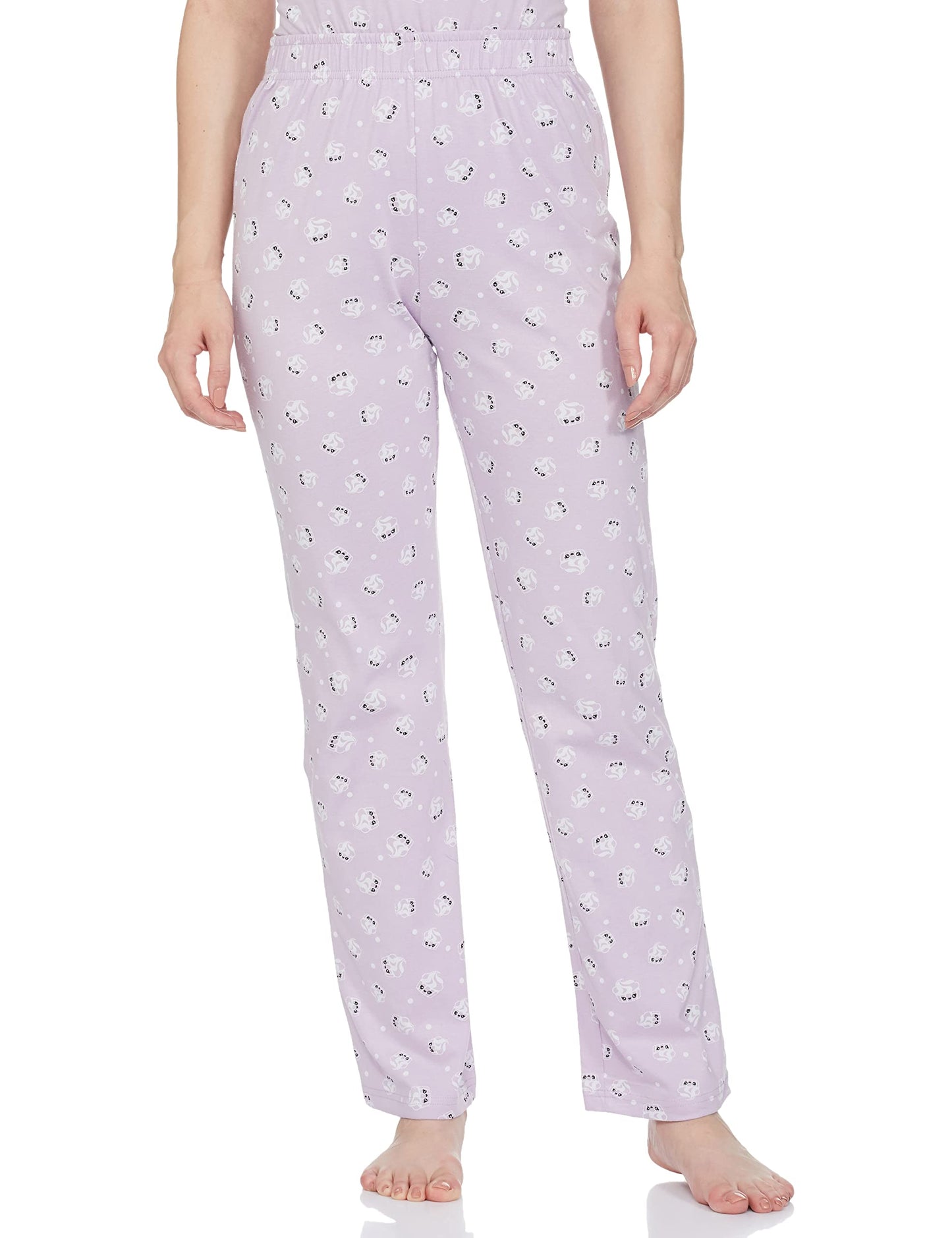 Max Plus Size Women All-Over Printed PJ Set (SP23TS01LAVENDER)_XXL
