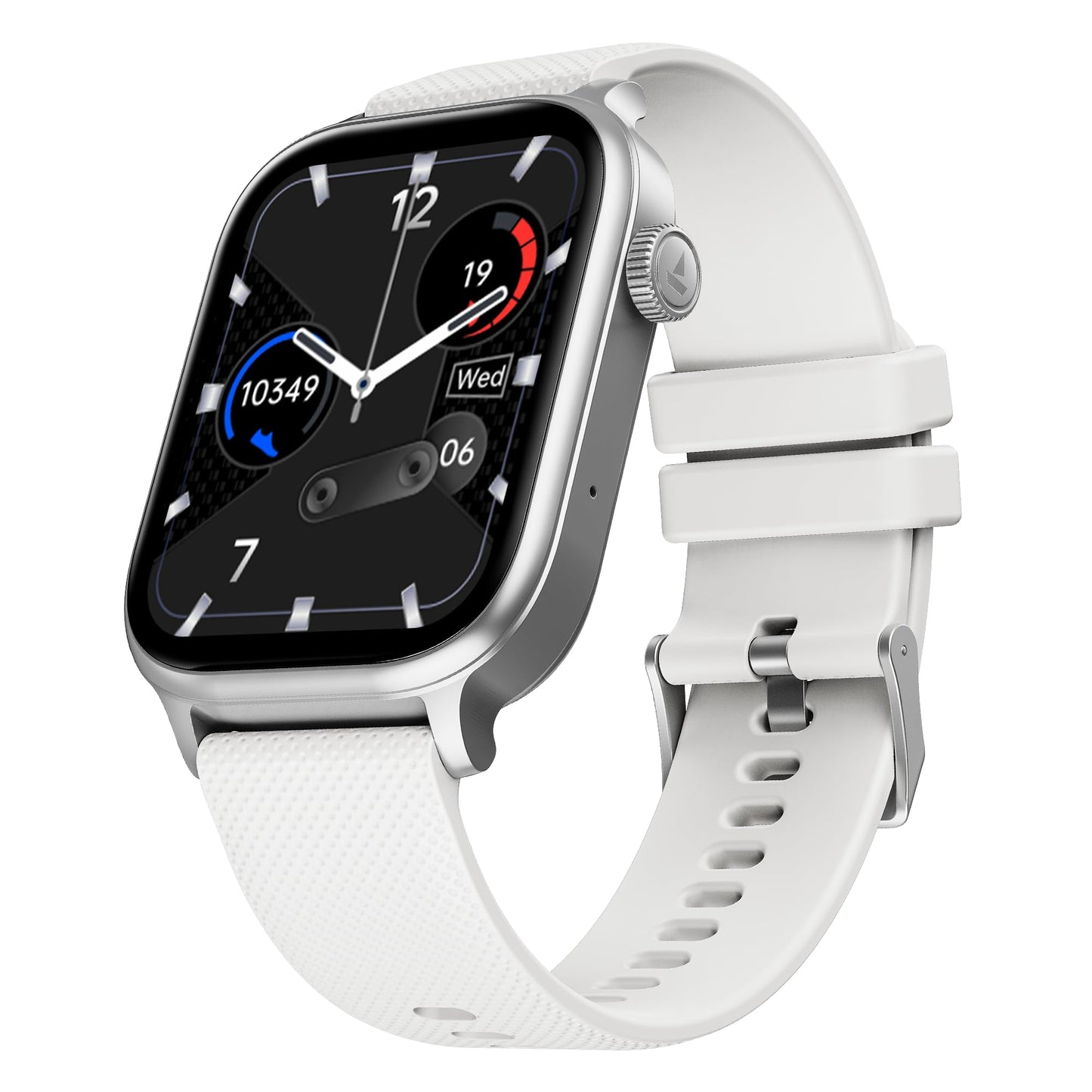 Boat Storm Infinity Plus Smartwatch with 20 Days Battery, ASAP™ Charge, 4.97 cm HD Display, Functional Crown, Multiple Sports Modes, BT Calling, SOS, IP68, Heart Rate & SpO2 Monitor (Cool Grey)