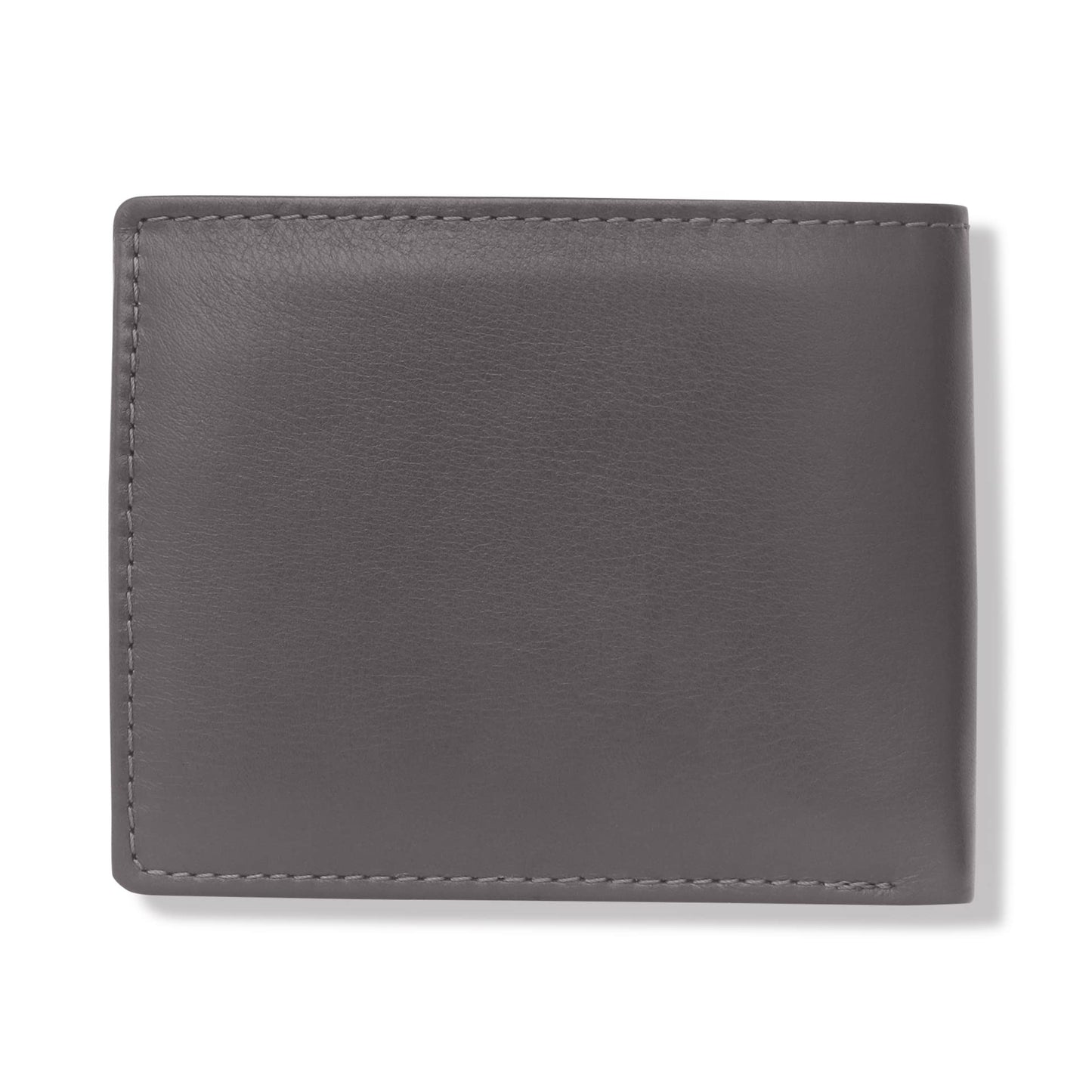 KARA Bifold Genuine Leather Men's Wallet - Regular Dual Color Brown & Blue Wallet for Men with Four Cards Slots