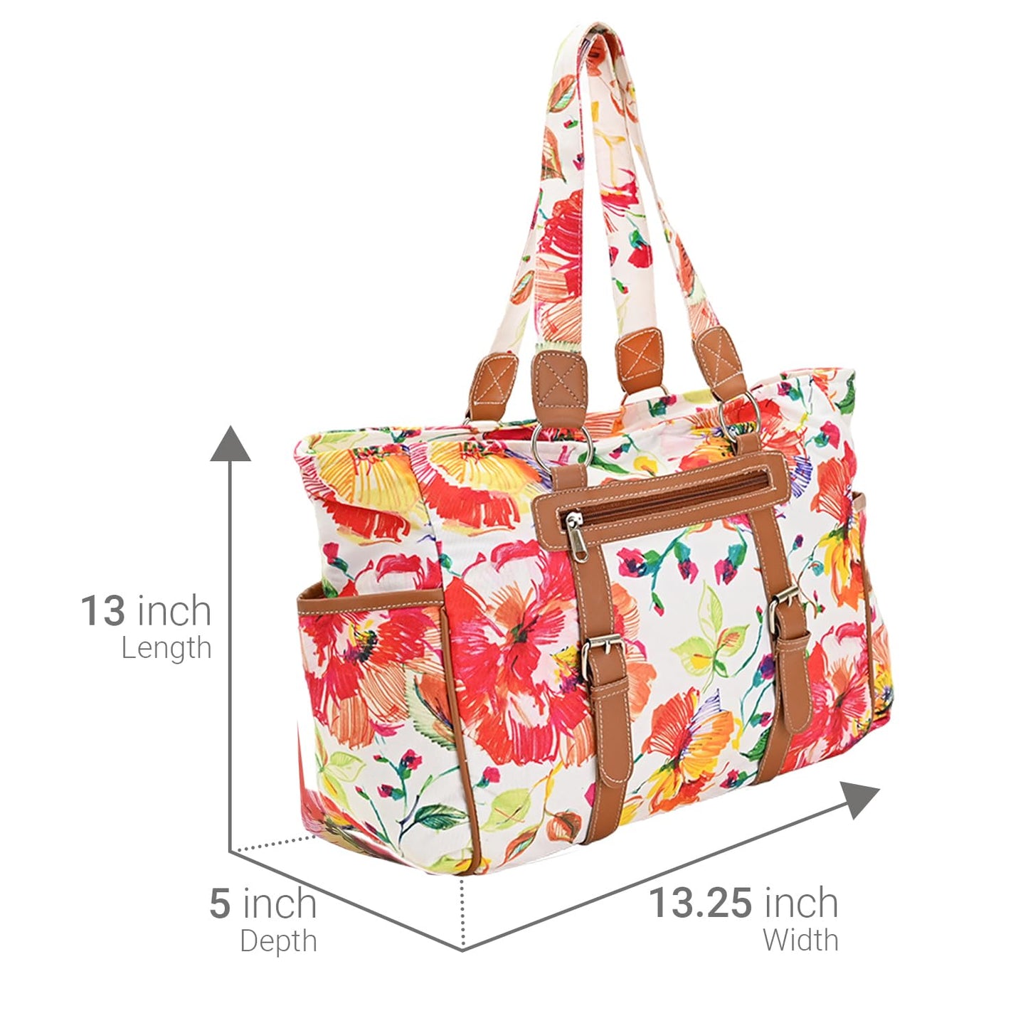 Boho Girl Sling Bag for Women | Floral Printed Tote Bag | Outdoor Small/Big Shoulder Bags | Oversized Tote Bag for Women