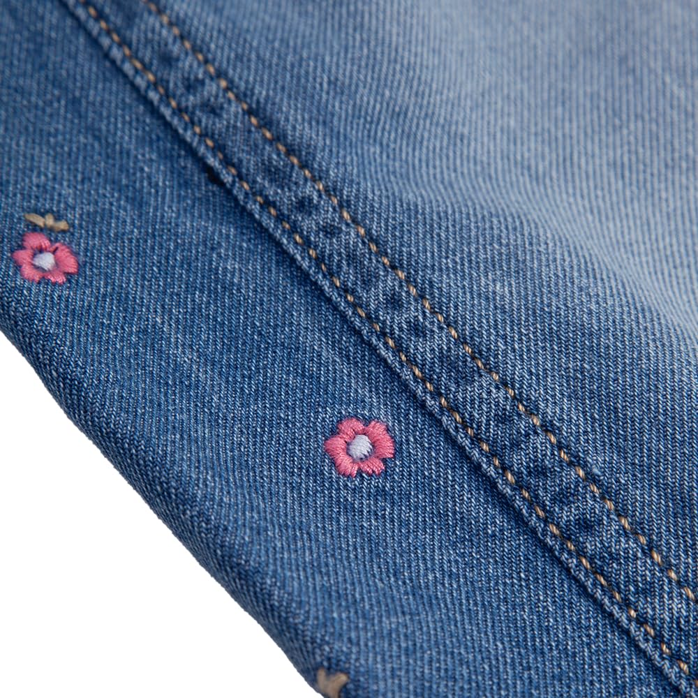 Hopscotch Girls Relaxed Fit Jeans in Blue Color For Ages (2-3 Years)