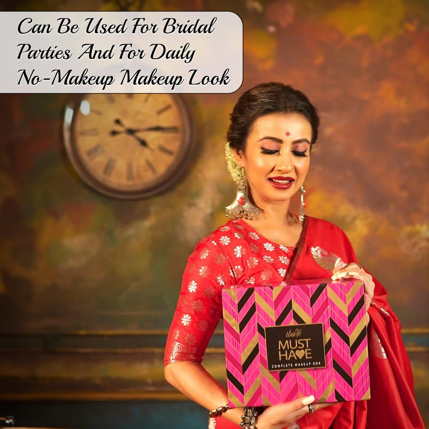 Iba Must Have Complete Makeup Box for Women (Dusky) with 11 Essential Products | Waterproof | Bridal Makeup | Full Face Makeup | 100% Vegan & Cruelty Free