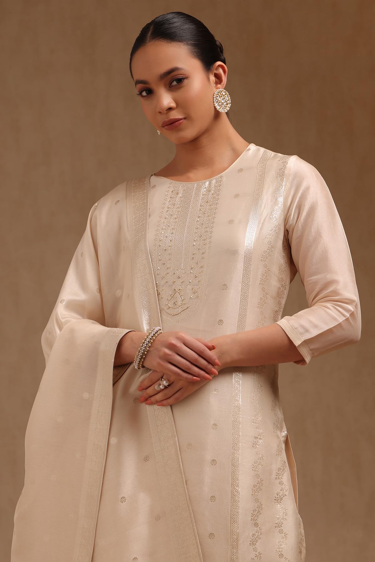 Soch Women's Viscose Blend Salwar Suit Set (EWA5CD22230_Off White