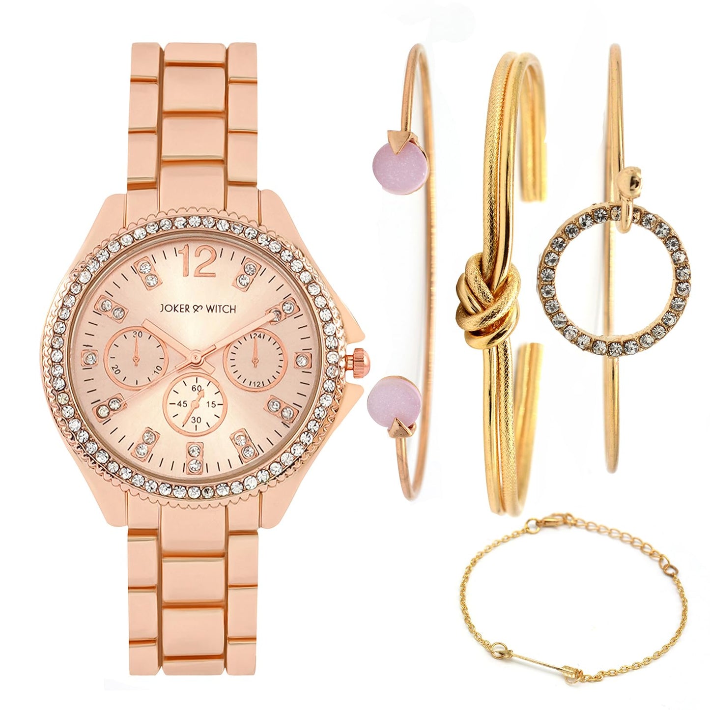 Joker & Witch Women Joker&Witch Psalm Watch Bracelet Set