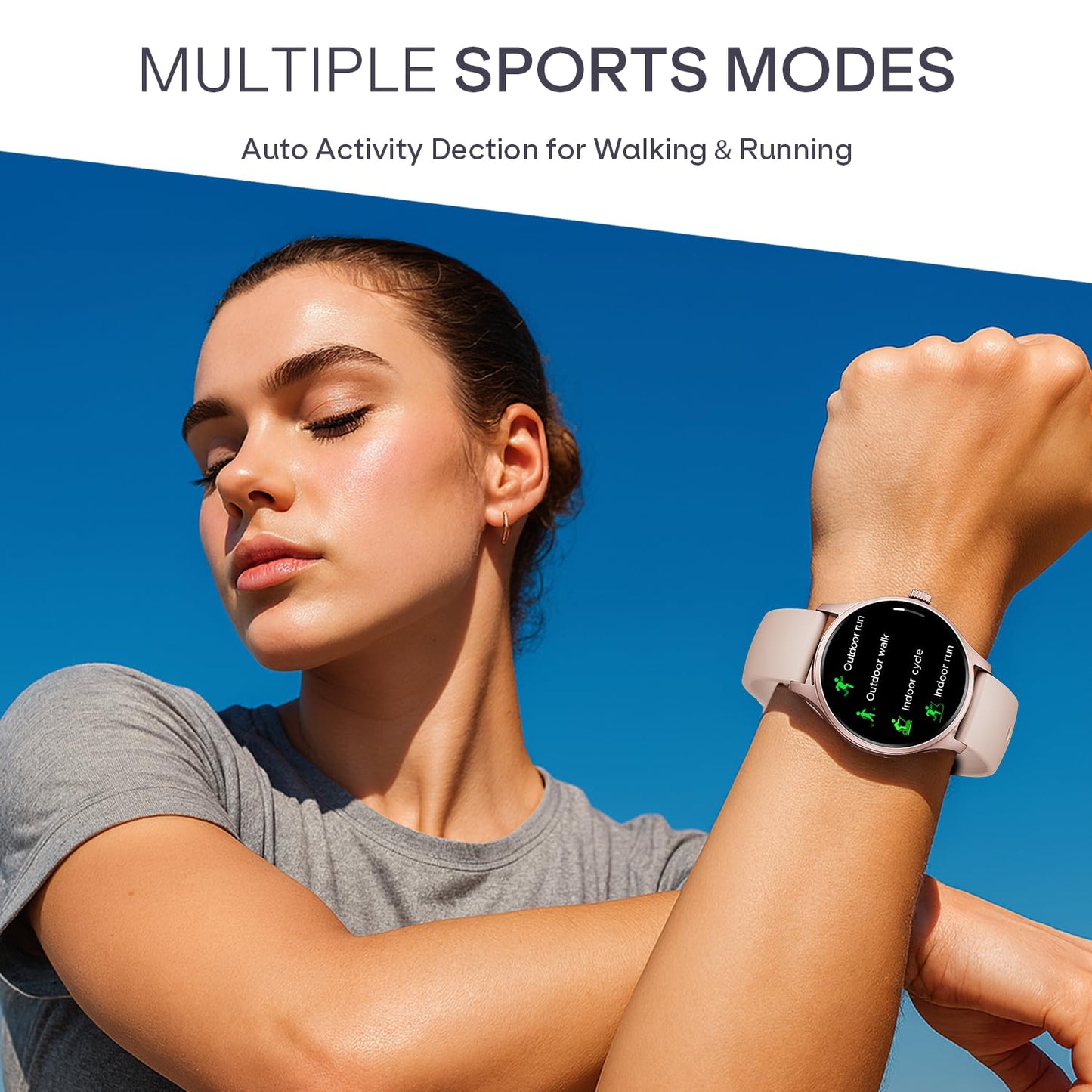 Boat Lunar Discovery Neo, 1.39" (3.5 cm) Round HD Display, Premium Metallic Finish, Animated Watchfaces, 100+ Sports Mode, Bluetooth Calling, Smart Watch for Men & Women (Cherry Blossom)