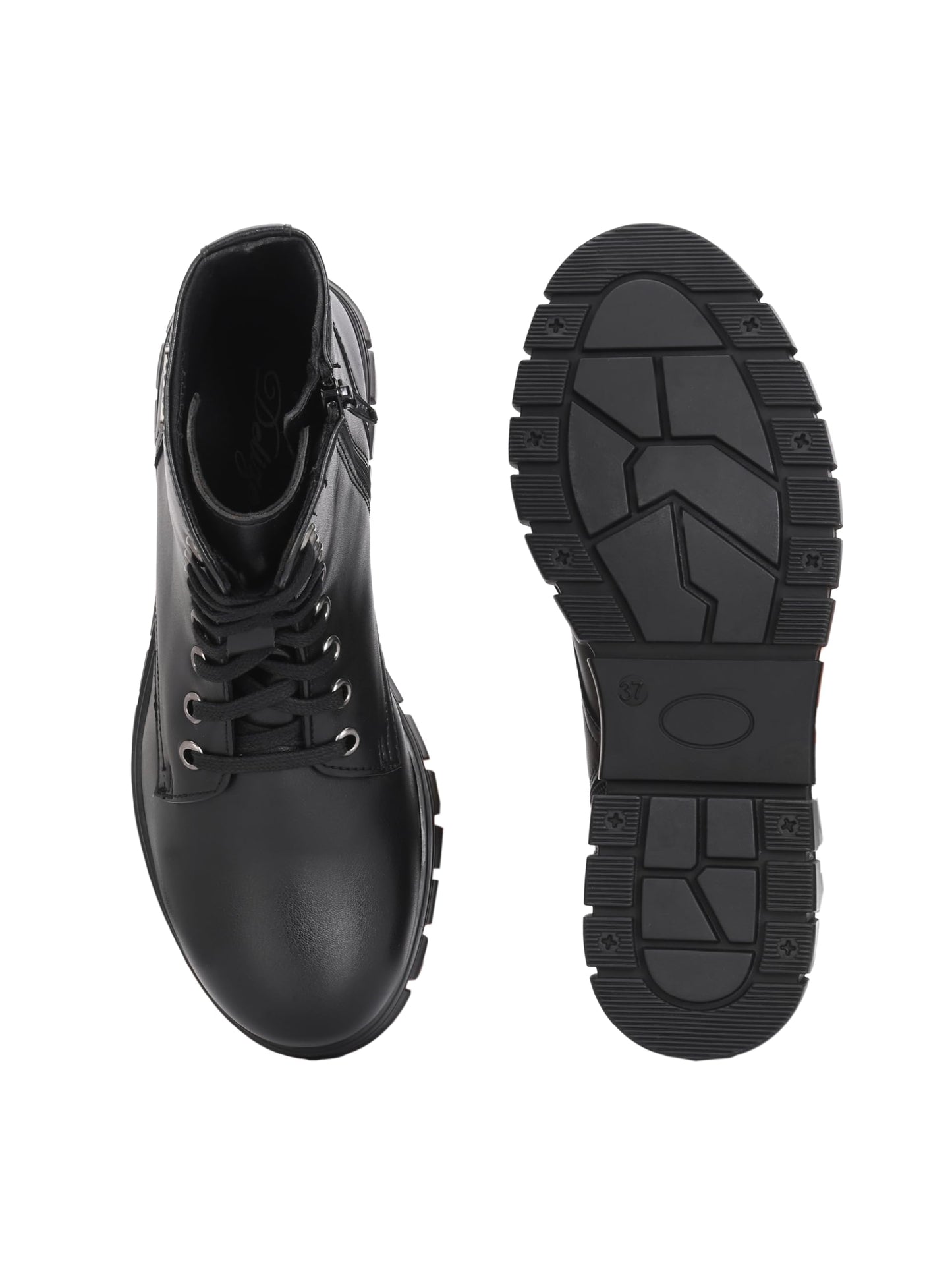 Delize Black women ankle derby boots 67313-36