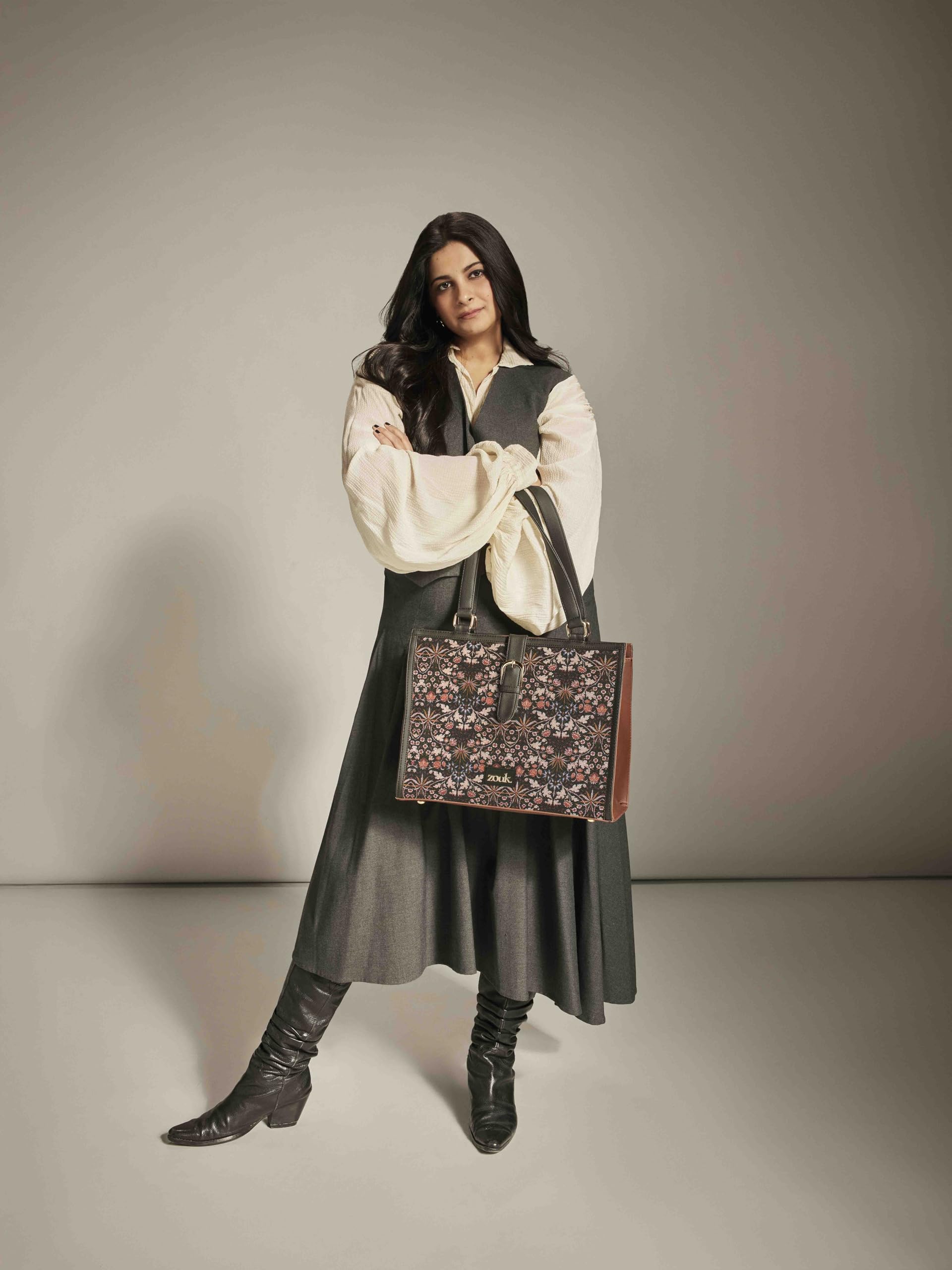 ZOUK Rhea Kapoor Office Bag - Kashmir Blooms | Stylish & Spacious