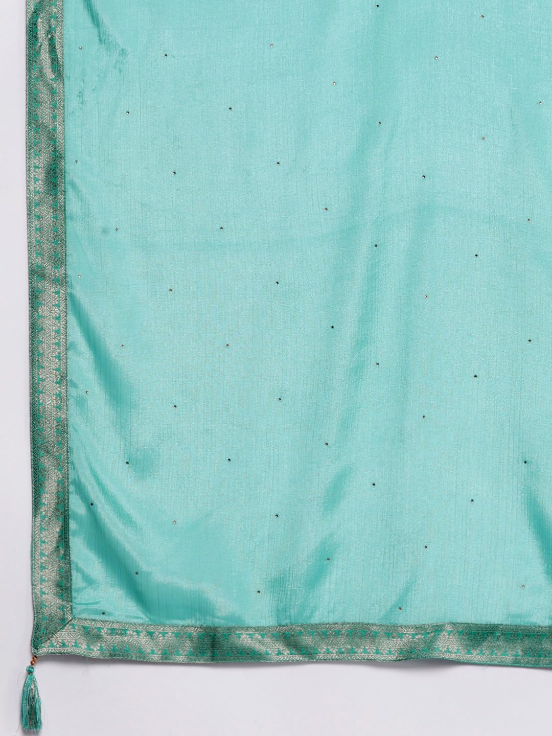 Libas Womens Self Design Silk Blend Pakistani Kurta With Trousers and Dupatta