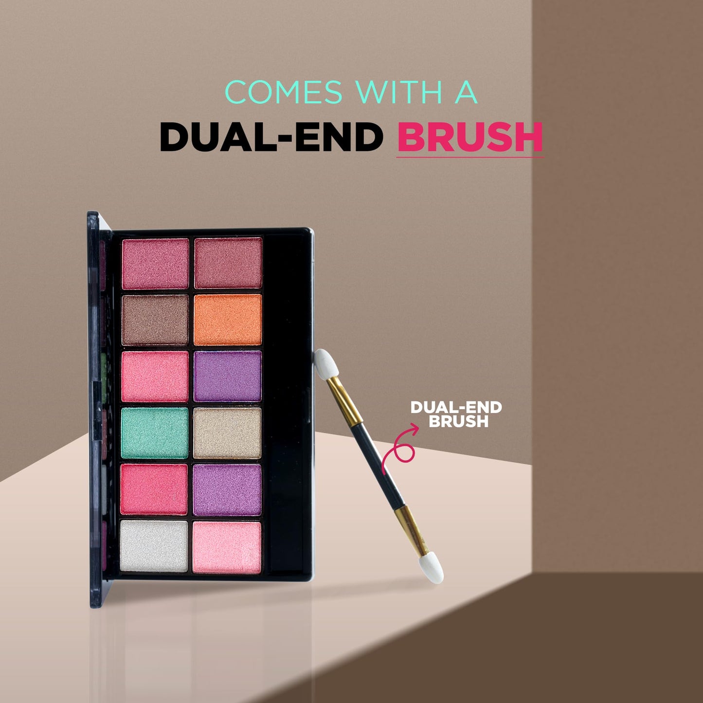 Shryoan All Lit Make-up Kit With 18 Eyeshadow & 3 Highlighter Powder Make-up Palette | Highly Pigmented Pocket Friendly Make-Up Kit | (20 gm) (Shade 01)