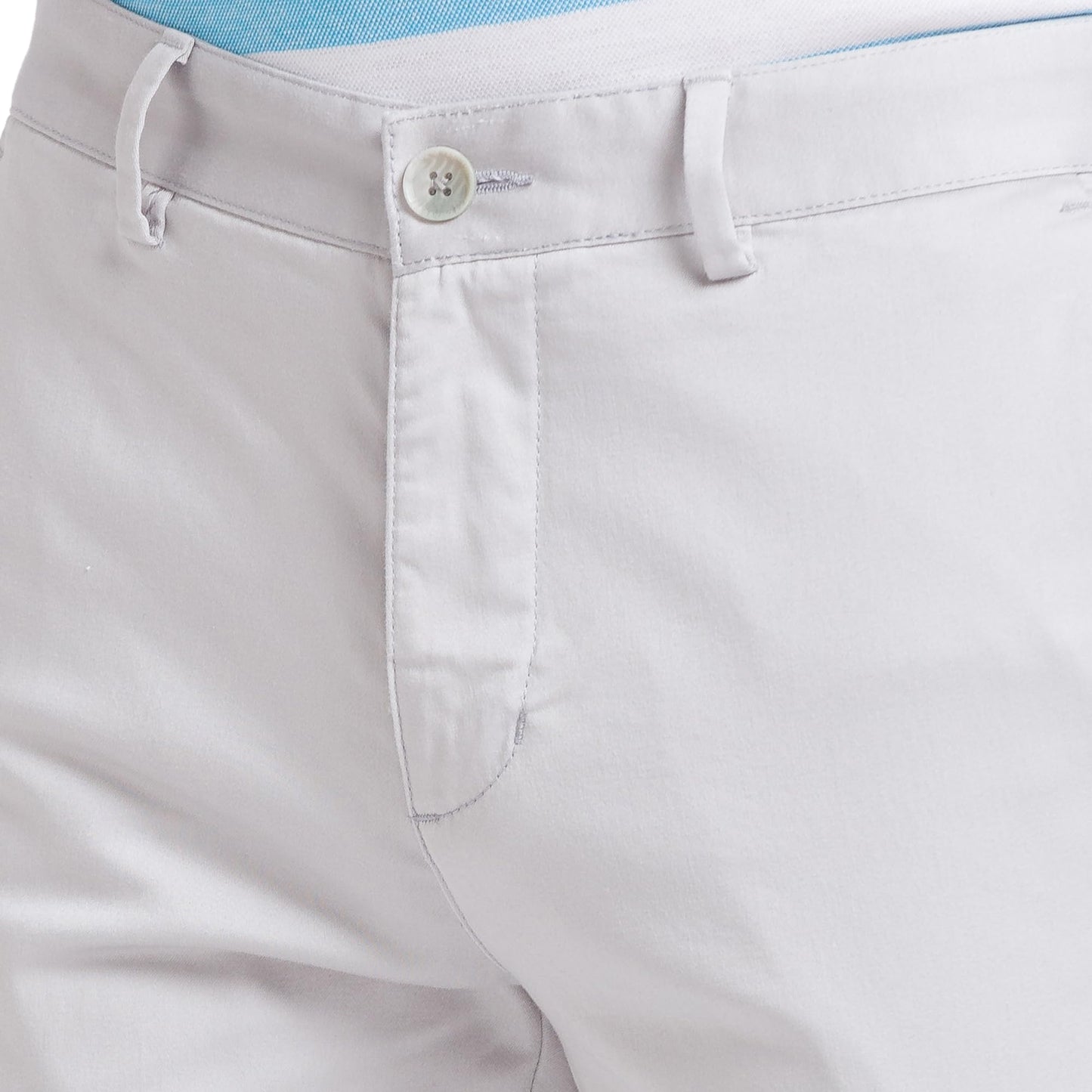 Park Avenue Solid Cotton Blend Slim Fit Men's Casual Trousers (Grey, Size_38)