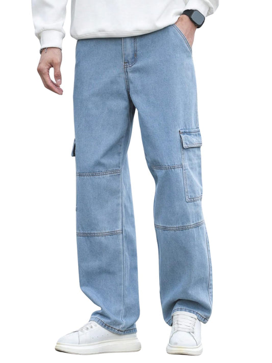 GRECIILOOKS Men's Regular Mid Rise Jeans (Gl-Dp-Mj-08_Blue