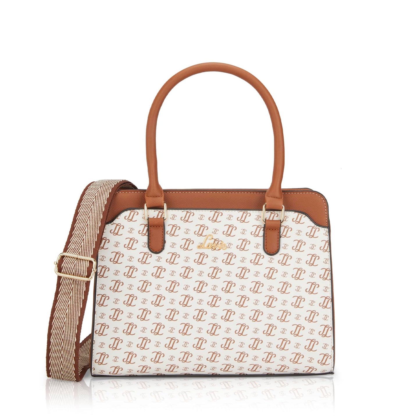 Lavie Women's Mono LL Nelly 3C Satchel Handbag for Women | Satchel Bag for Work | Ladies purse | Stylish Shoulder Bag | Gift For Women