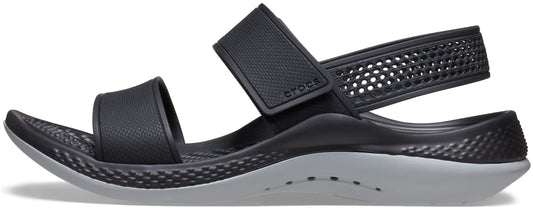 crocs womens LiteRide Sandal Black/Light Grey Sandal - 3 UK (W5) (206711-02G)