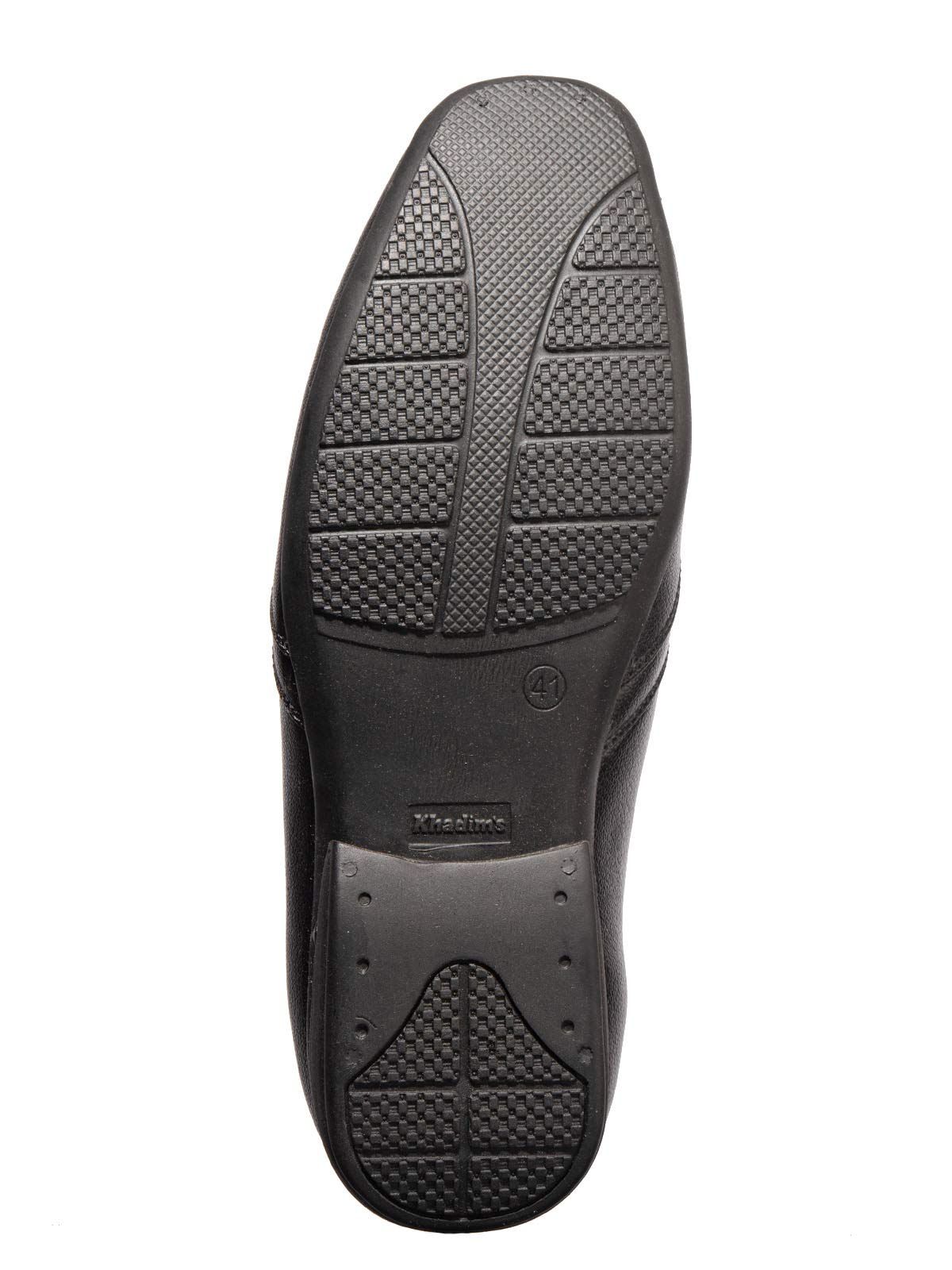 Khadim's 7235746 Premium Stylish Lightweight Comfortable Durable & Sleek Design Formal Slip-On Shoes for Men Black