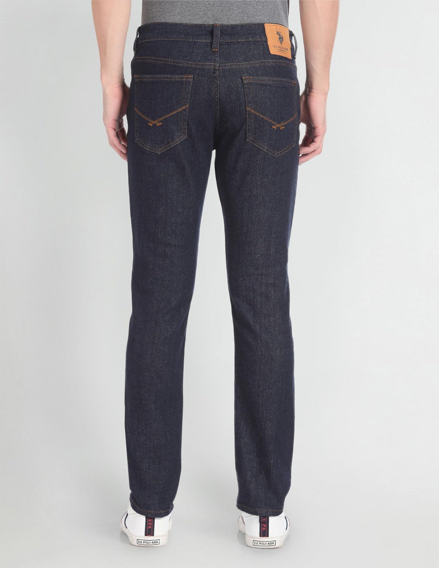 U.S. POLO ASSN. Men's Slim Mid Rise Jeans (UDJENO1281 Blue,30