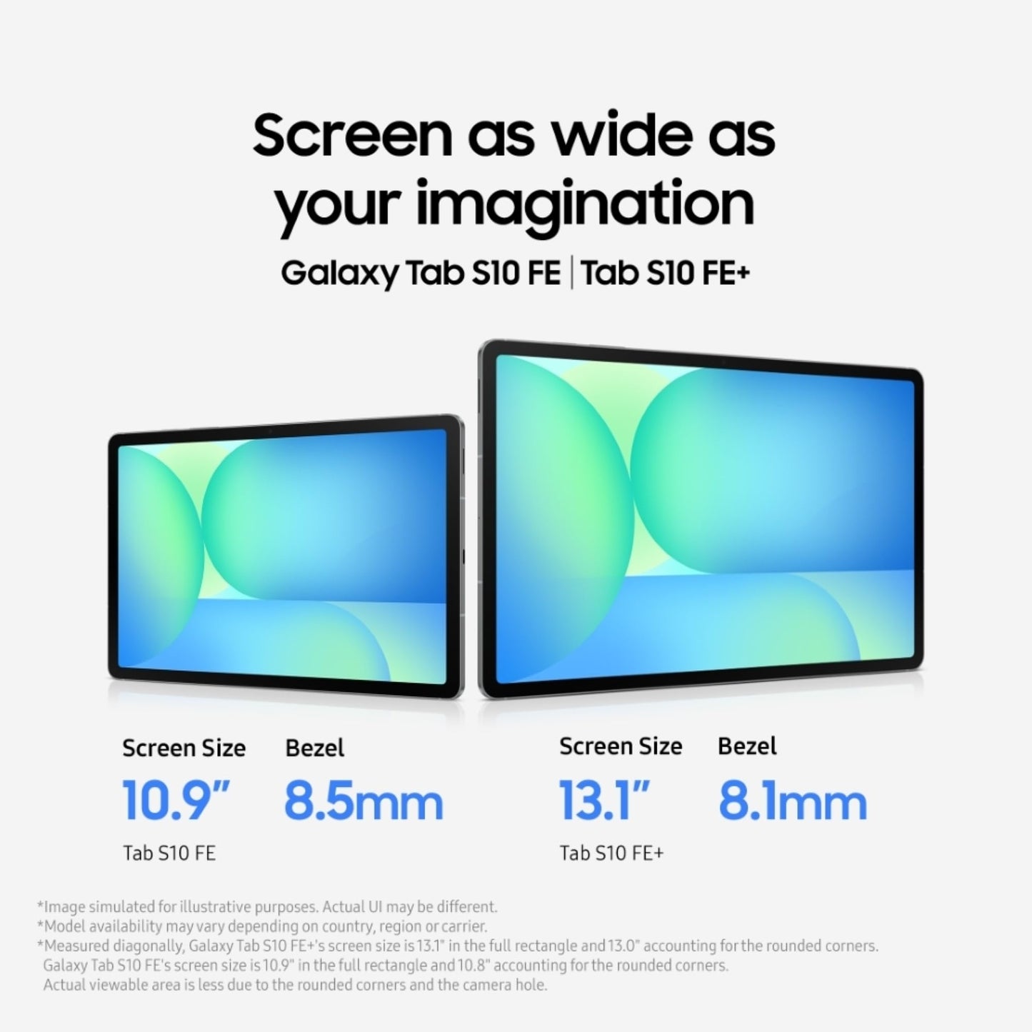 Samsung Galaxy Tab S10 FE, S Pen in-Box, 27.7 cm (10.9 inch) LCD Display, 8 GB RAM, 128 GB Storage, Wi-Fi Tablet, Blue