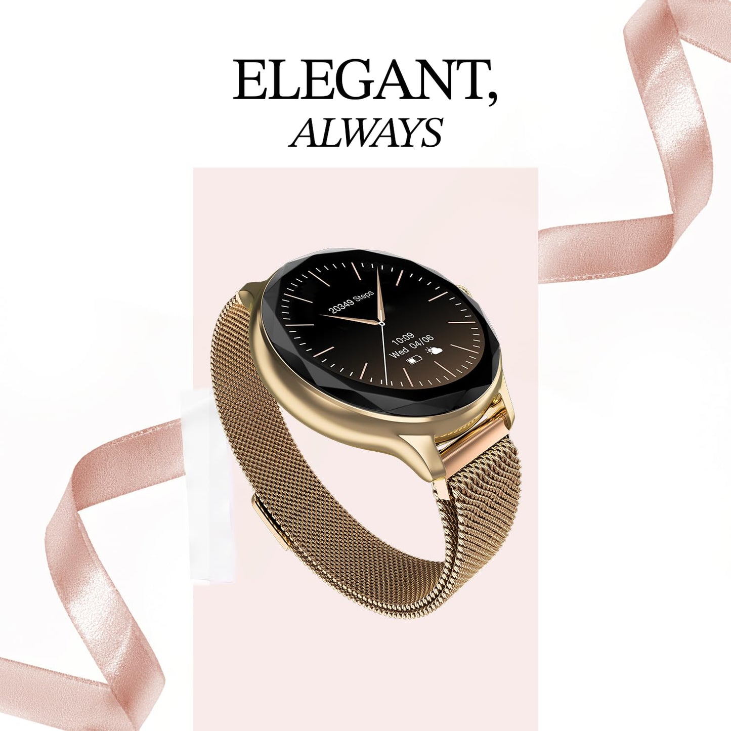 Noise NoiseFit Grace Smartwatch - Gold Link