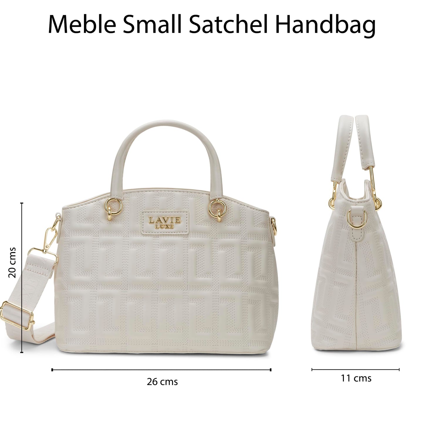 Lavie Luxe Women's Mabel Small Satchel Bag | Satchel Handbag for Work | Ladies purse | Stylish Shoulder Bag | Gift for Women