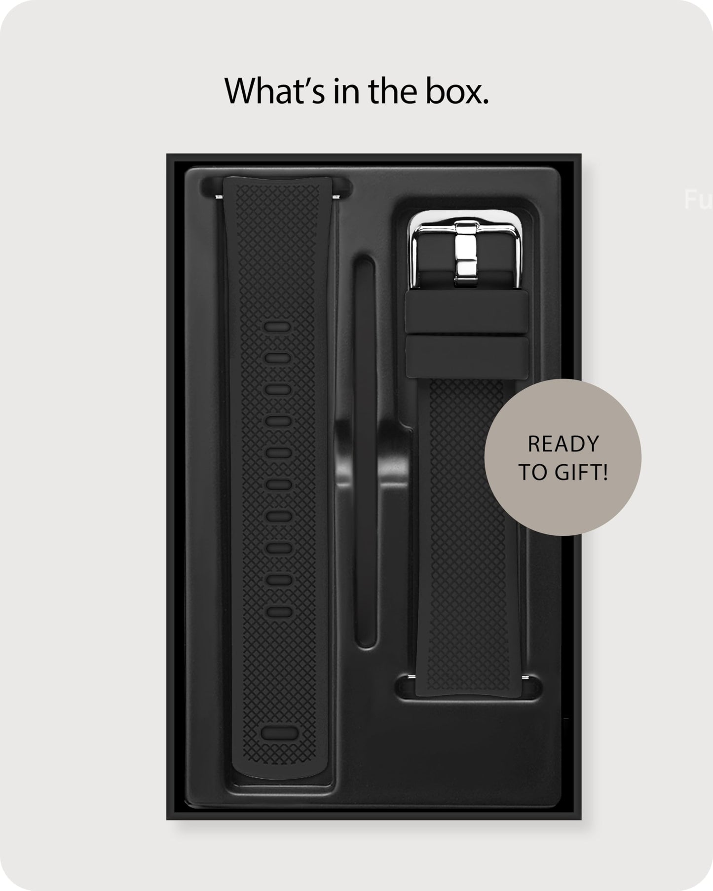 Fullmosa 20mm Rubber Watch Bands No Gaps Compatible for Samsung Galaxy Watch 7 6 5 4 40mm 44mm/6 Classic 43mm 47mm,Active 2 40mm 44mm,Fossil,Seiko(Black+Orange)[Watch NOT Included]