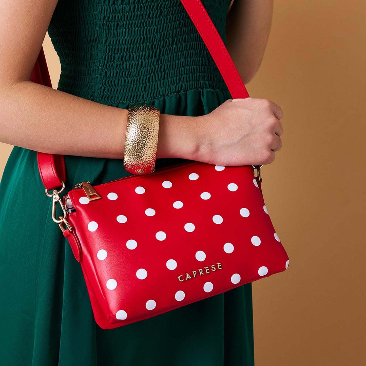 Caprese Rosie Sling Bag for Women (Medium, Maroon)