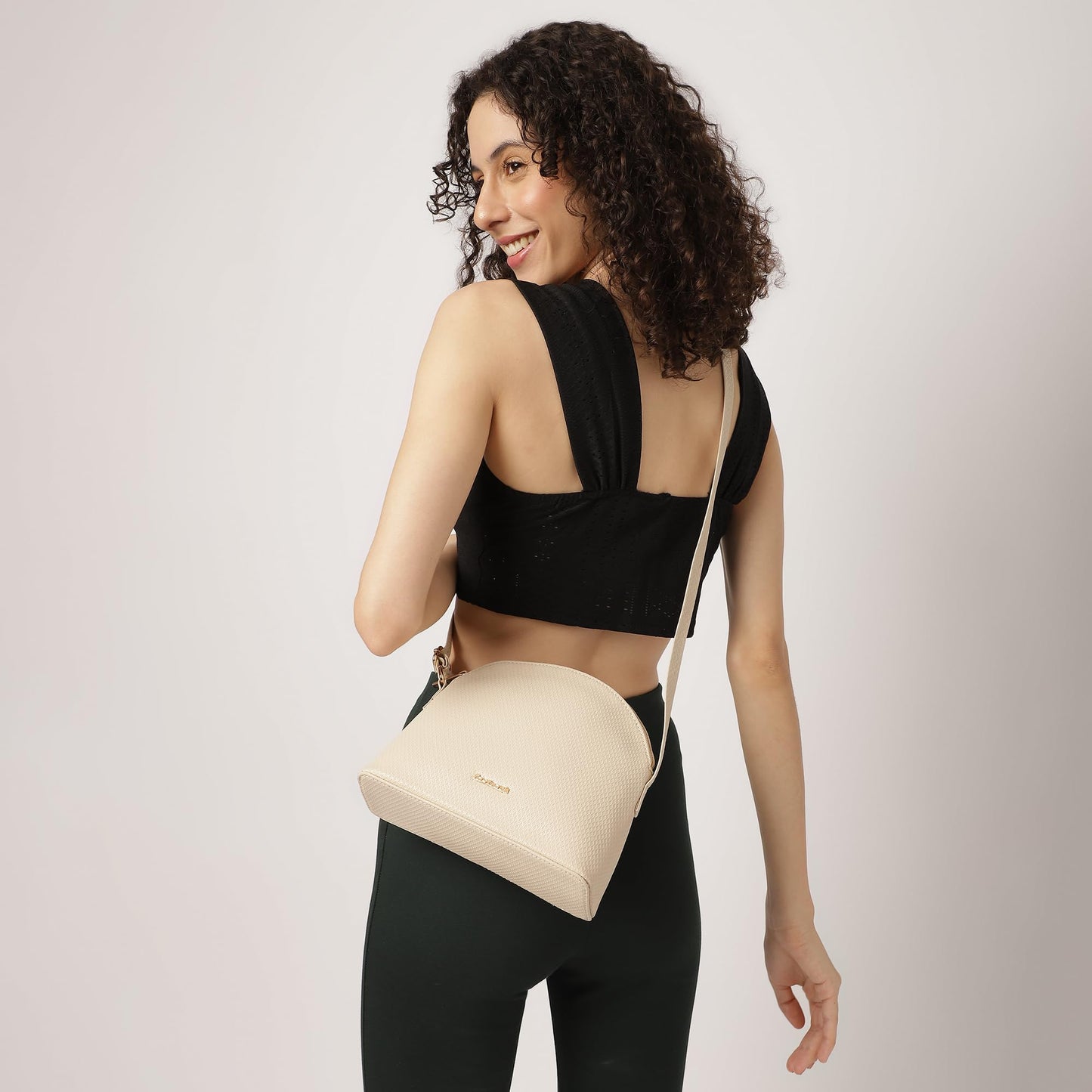 Fastrack Trendy Sling Bag with Adjustable Strap | Faux-Leather Women's Handbags | Sling for Casual Carry