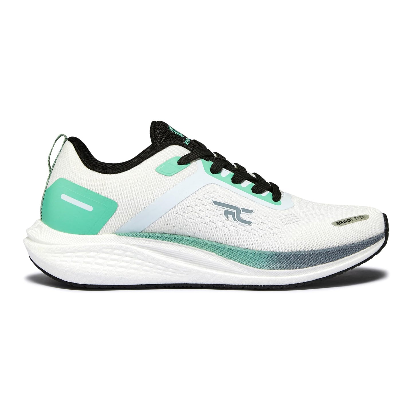 Red Chief Sports Running Shoes for Men & Boys | Stylish Lace-Up Outdoor Shoes | Lightweight Walking-Style Runners | Comfortable Athletic White-Pl.Green | Size-6 | R1710 F055A