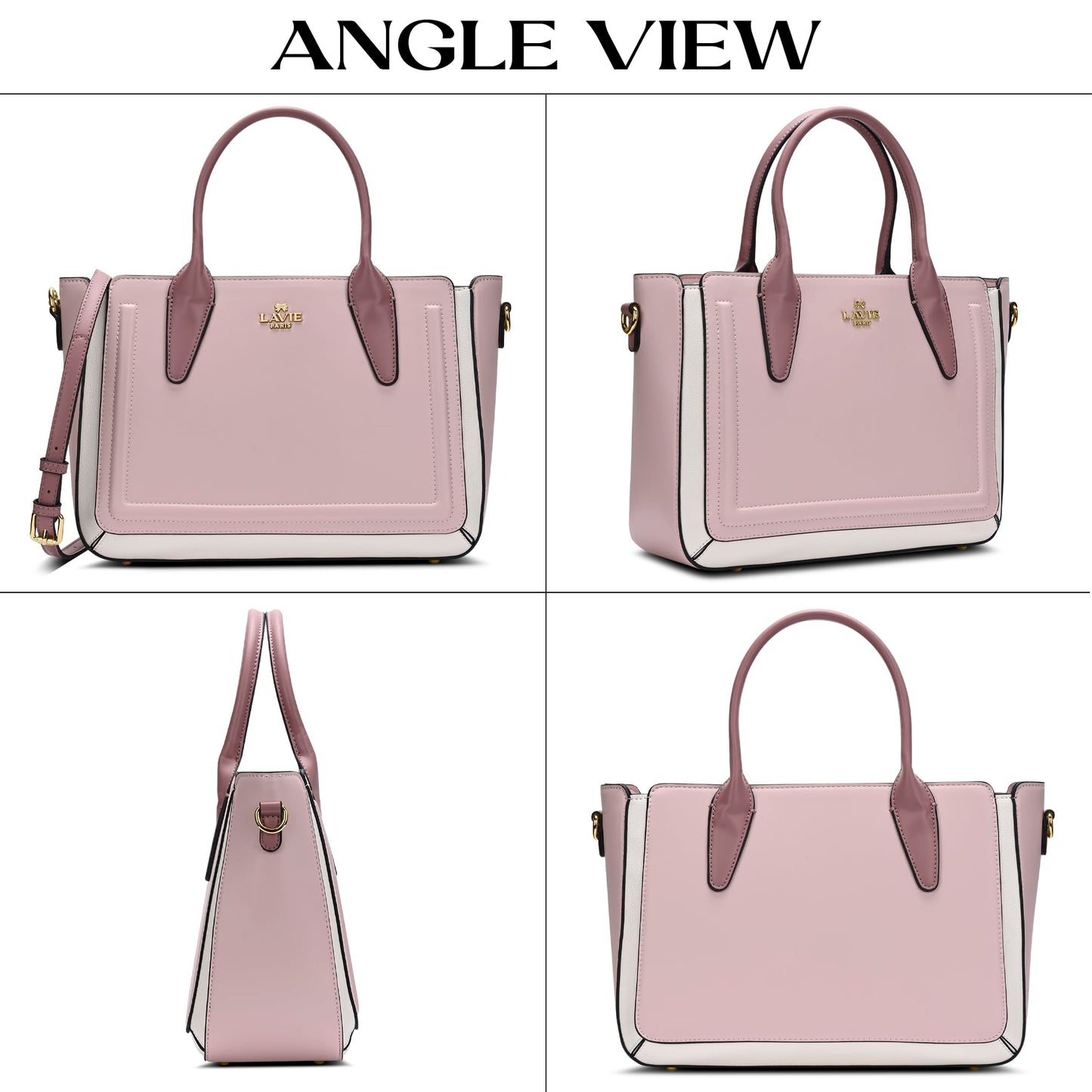 LAVIE PARIS Women's Camelia Medium Satchel Bag | Satchel Handbag for Work | Ladies Purse | Stylish Shoulder Bag | Gift for Women