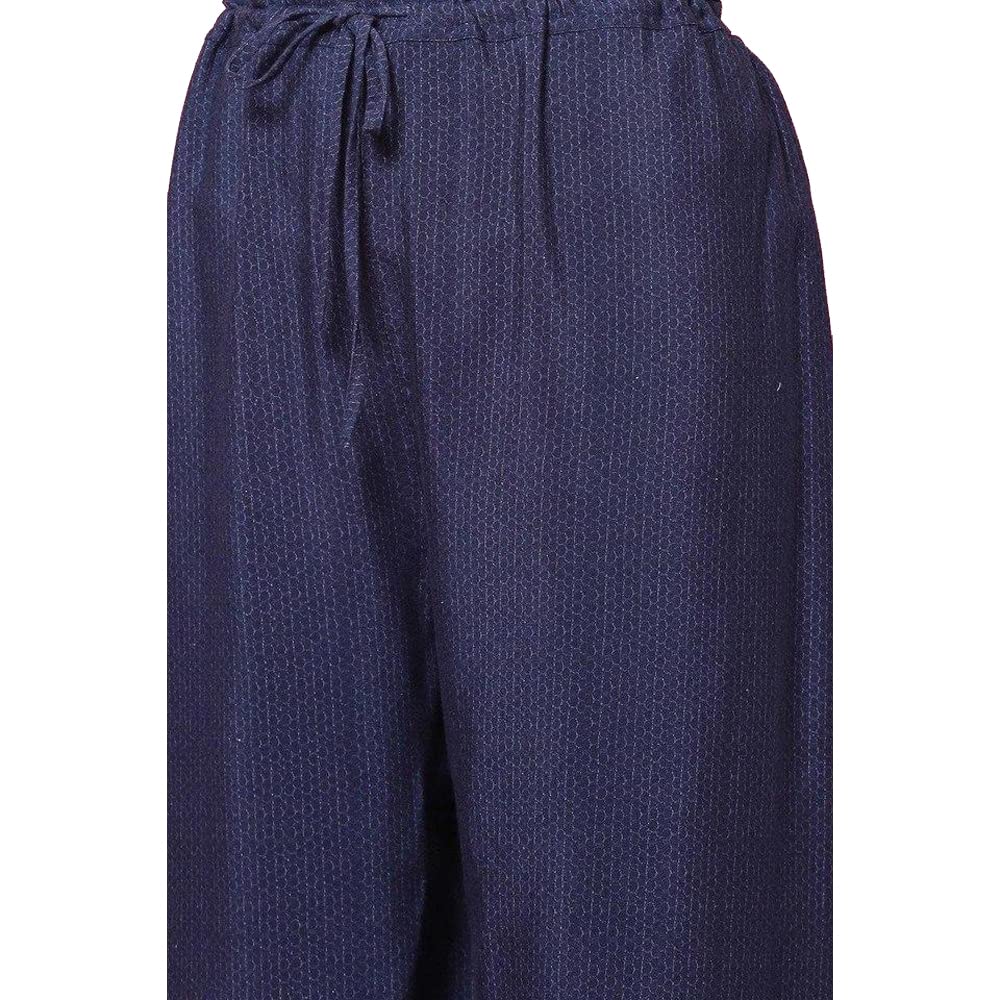 BIBA Women Printed Relaxed Mix and Match(Organic 18256_Navy_XL)