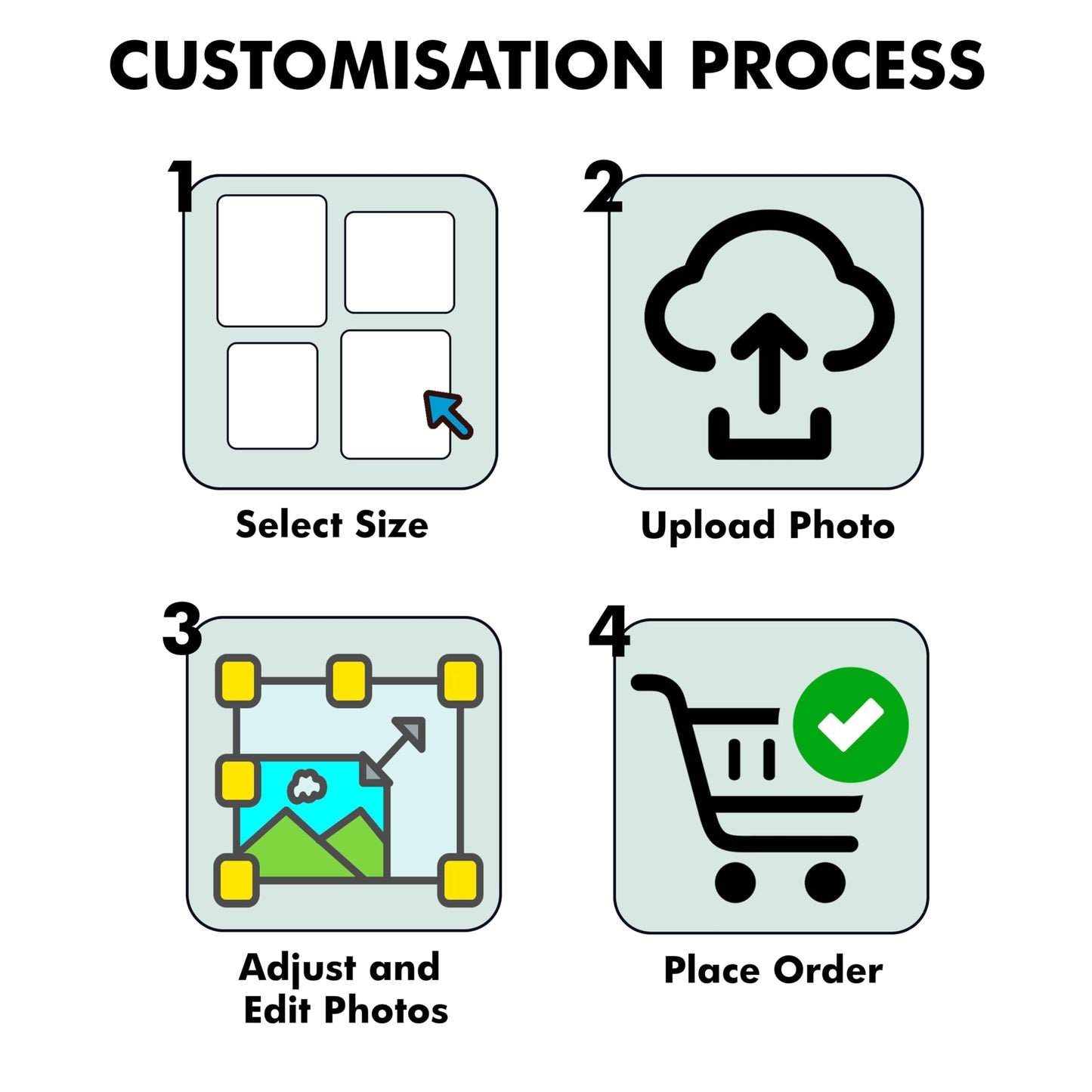 Nexaprint Customized LED Rectangular Photo Frame with 12X18 Inch Photo Upload Your Photo LED Adapter Included Wall Mounting 1mm Non-Breakable Acrylic Protection Gift Black