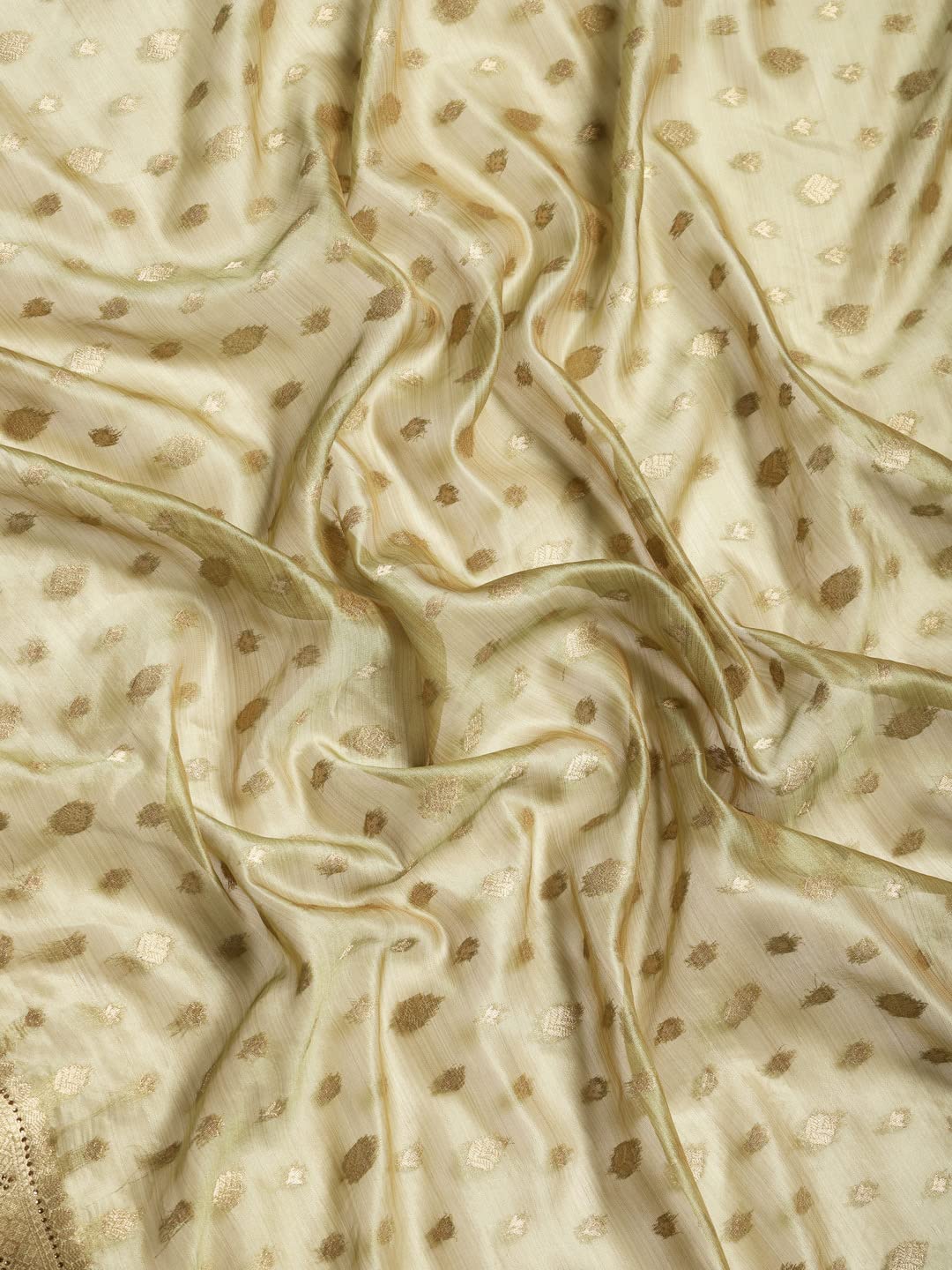 MOHEY Women's Festive Saree, All Over Boota, Border Saree with Blouse Piece Traditional Womens Saree for Festival, Wedding, Party (Green)