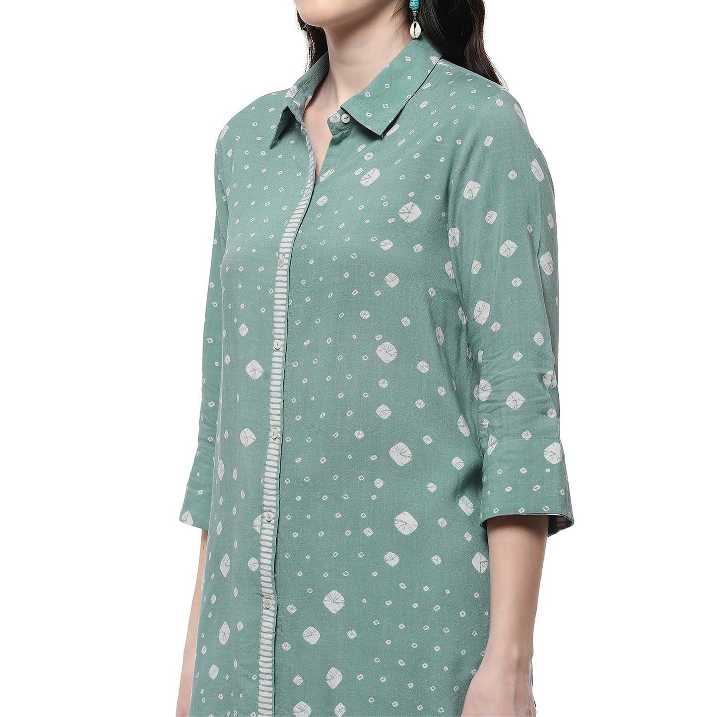 BIBA Women Viscose Rayon Straight Printed Kurti