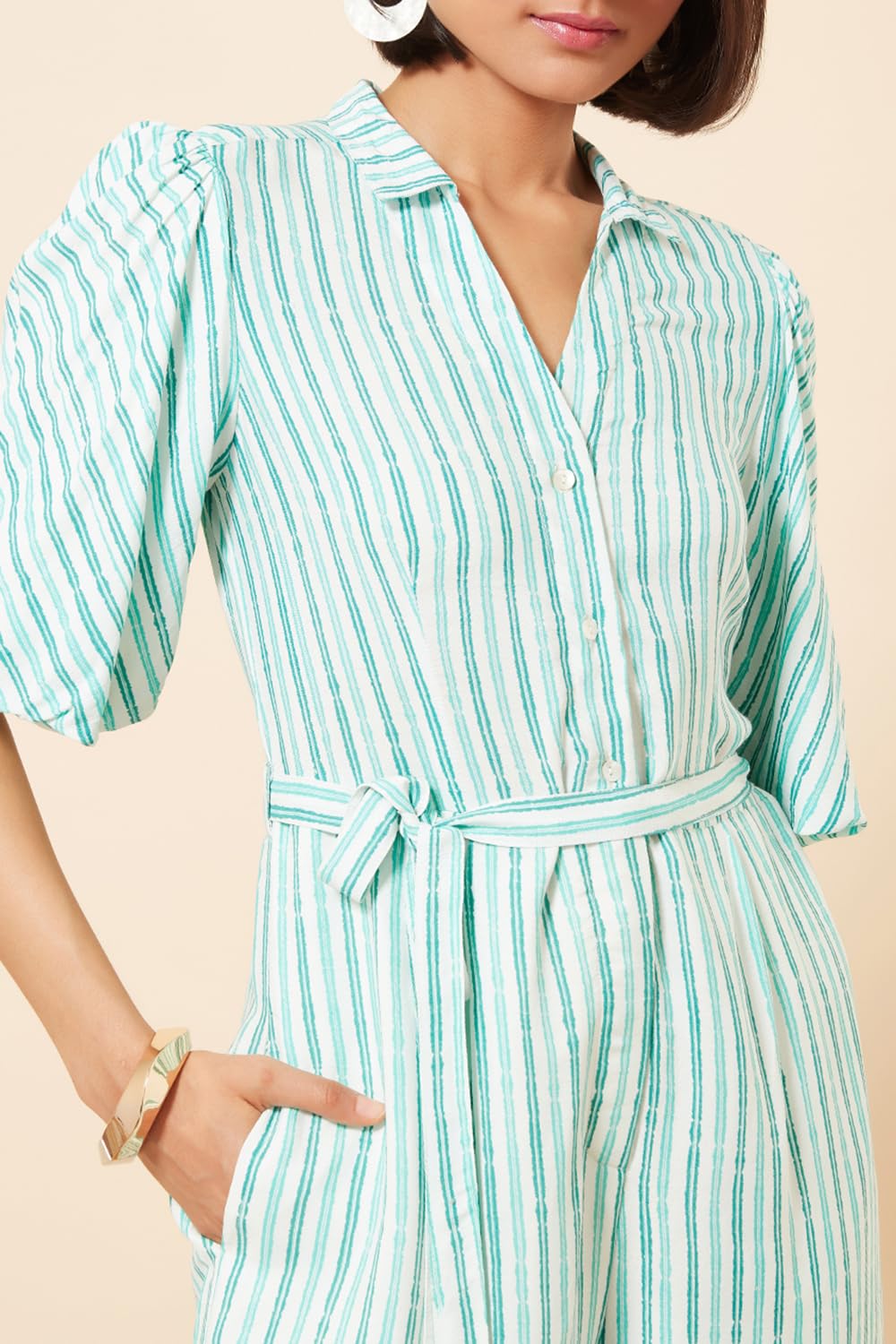 Marigold Lane by Pantaloons Women's Jumpsuit White