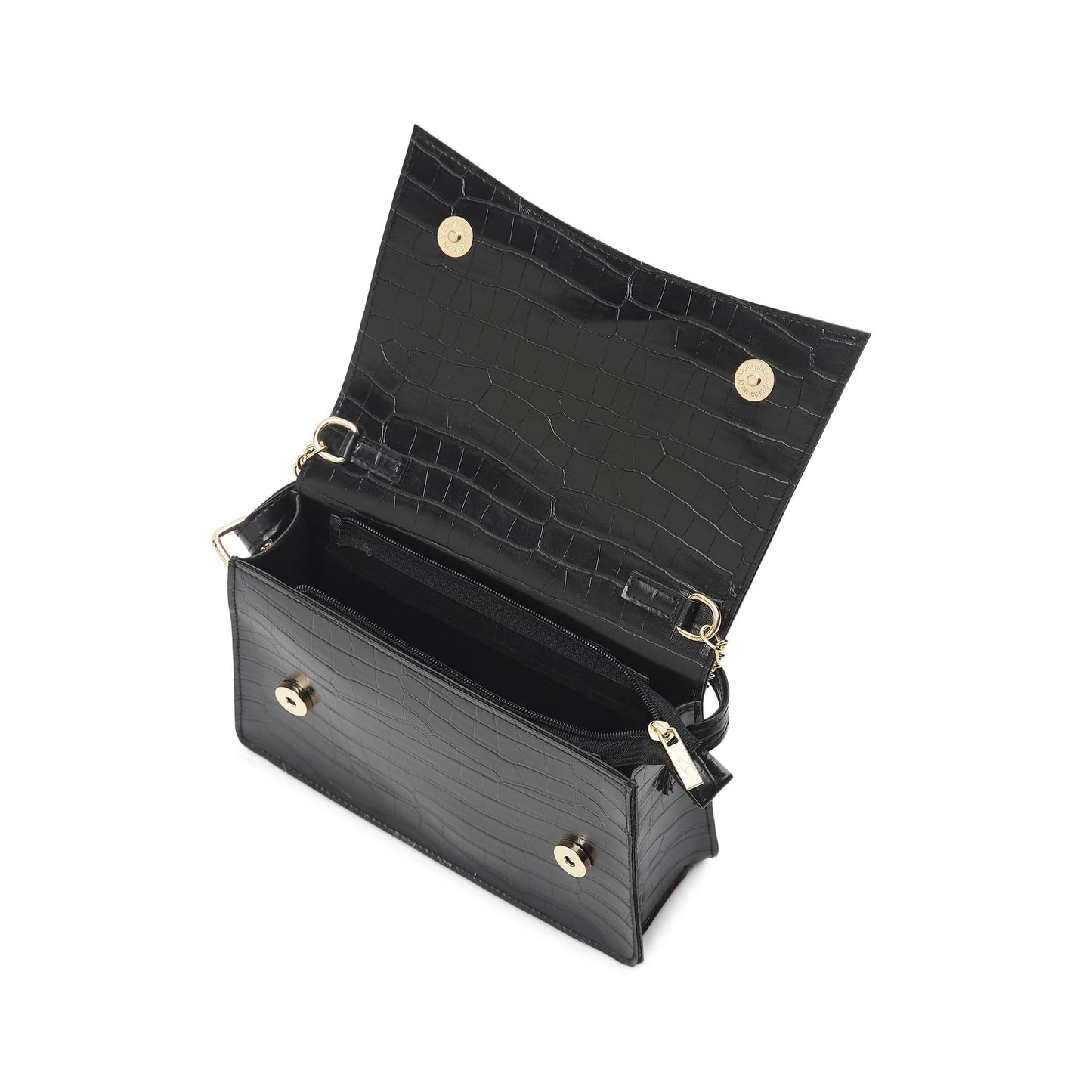 Fastrack Party Sling Bag for Women |Stylish and Structured Handbag for Girls, Ladies, Women | Textured Bag Made of faux Leather