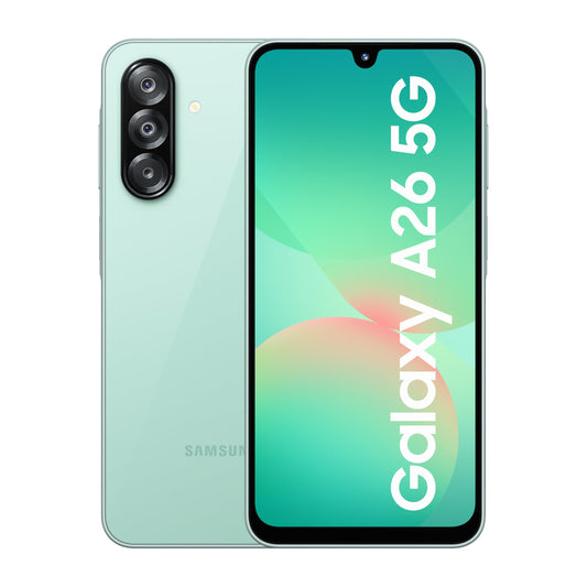Samsung Galaxy A26 5G (Awesome Mint, 8GB, 256GB) | Awesome Intelligence: Circle to Search, Intelligent Editing | Awesome 50MP Triple Camera | IP67