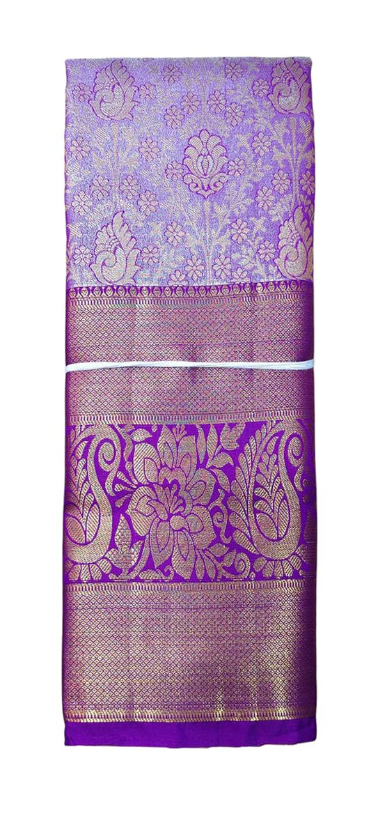 VFCollections Women's Kanchipuram Silk Pure Pattu Sarees With Blouse (VFC658-1)