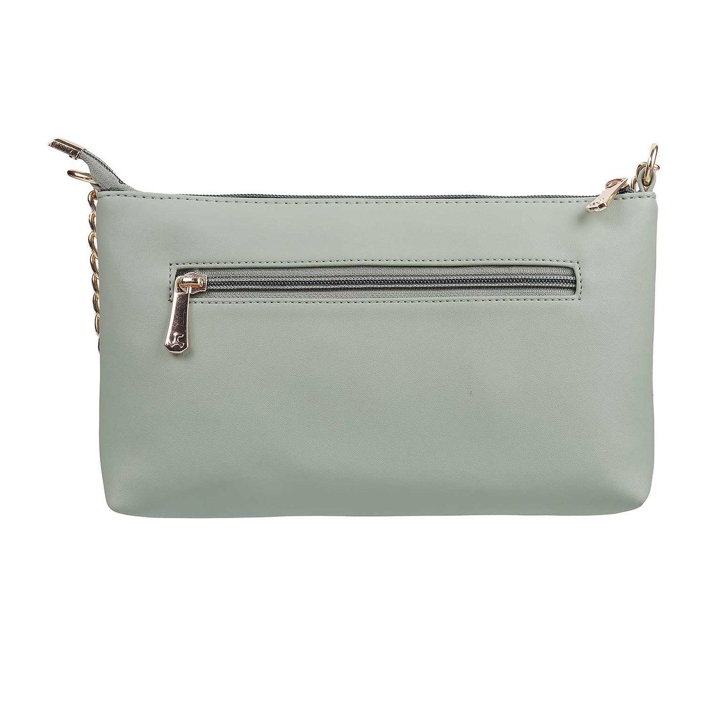 Mochi Womens Synthetic Lightgreen Zip Top Sling (One Size)